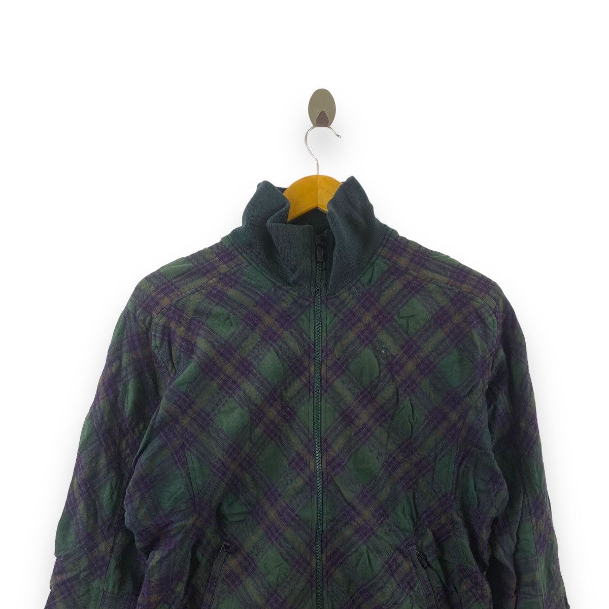 Yohji Yamamoto Y3 YOHJI YAMAMOTO Full Zipper Checkered Outerwear Sweater Size US XS / EU 42 / 0 - 2 Thumbnail