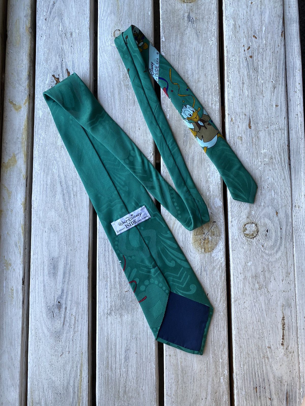 Cartoon Network × Disney × Vintage Vintage rare 1987 Duck Tales Disney Silk Necktie Size ONE SIZE - 5 Thumbnail