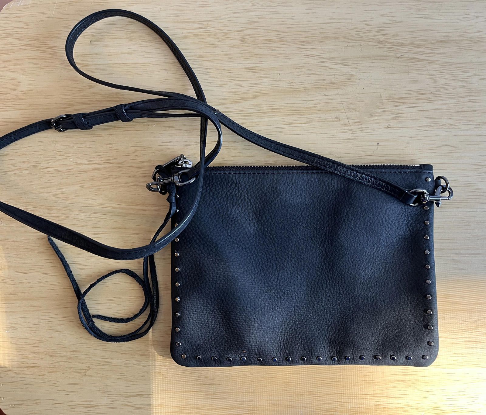 Designer Rebecca Minkoff Jon Nubian Leather Crossbody Size ONE SIZE - 1 Thumbnail