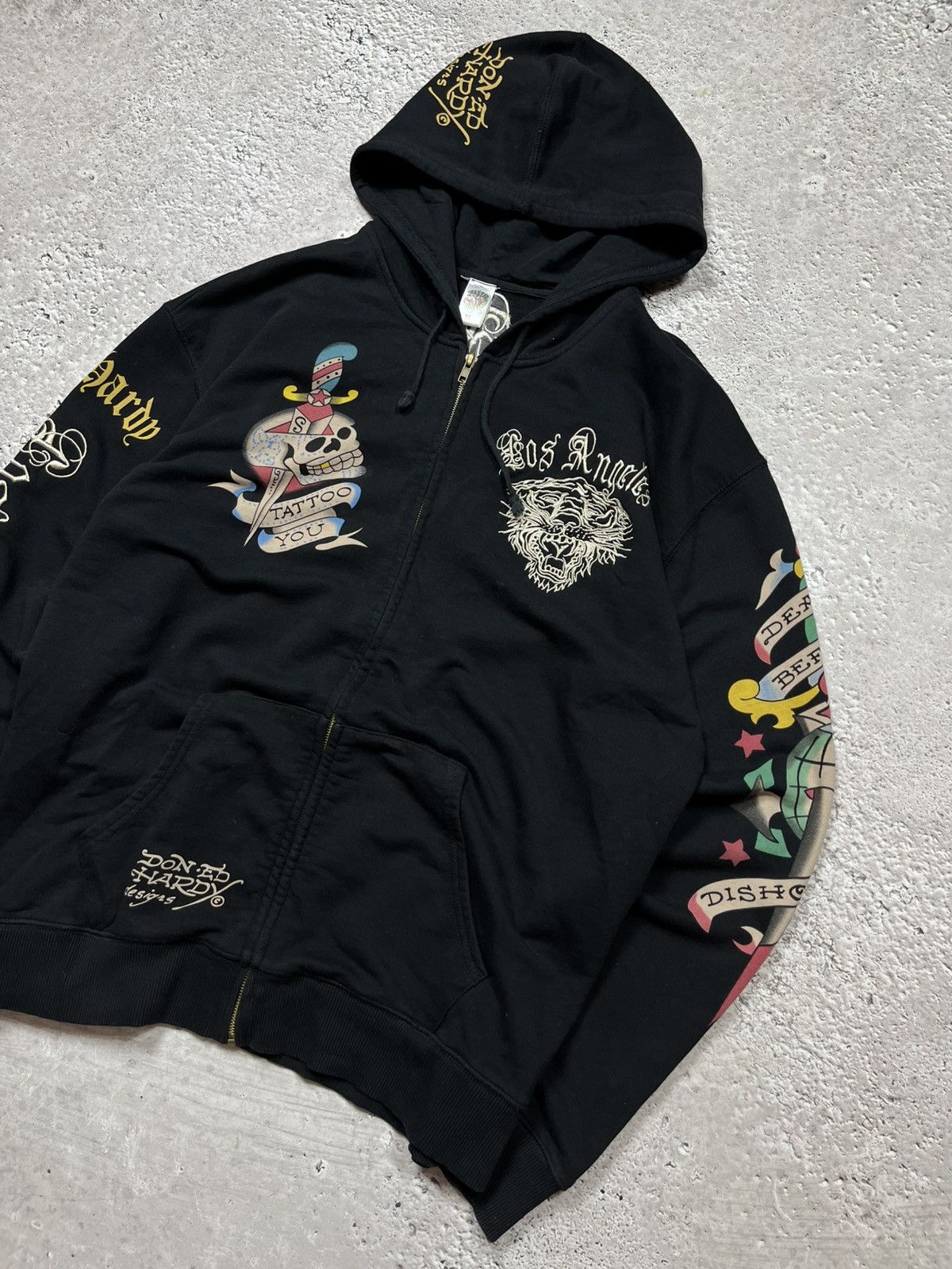 Ed Hardy Ed Hardy XL Zip Hoodie Made in USA with Embroidered Logos Size US XL / EU 56 / 4 - 3 Thumbnail