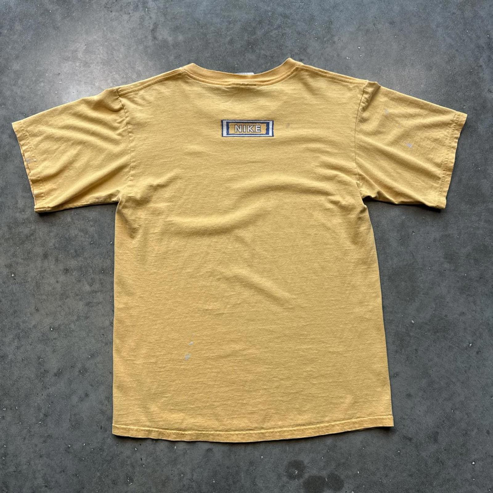 Nike Nike Yellow Cotton T-shirt With "Just Do It" Design Nike Y2K Size US S / EU 44-46 / 1 - 2 Thumbnail