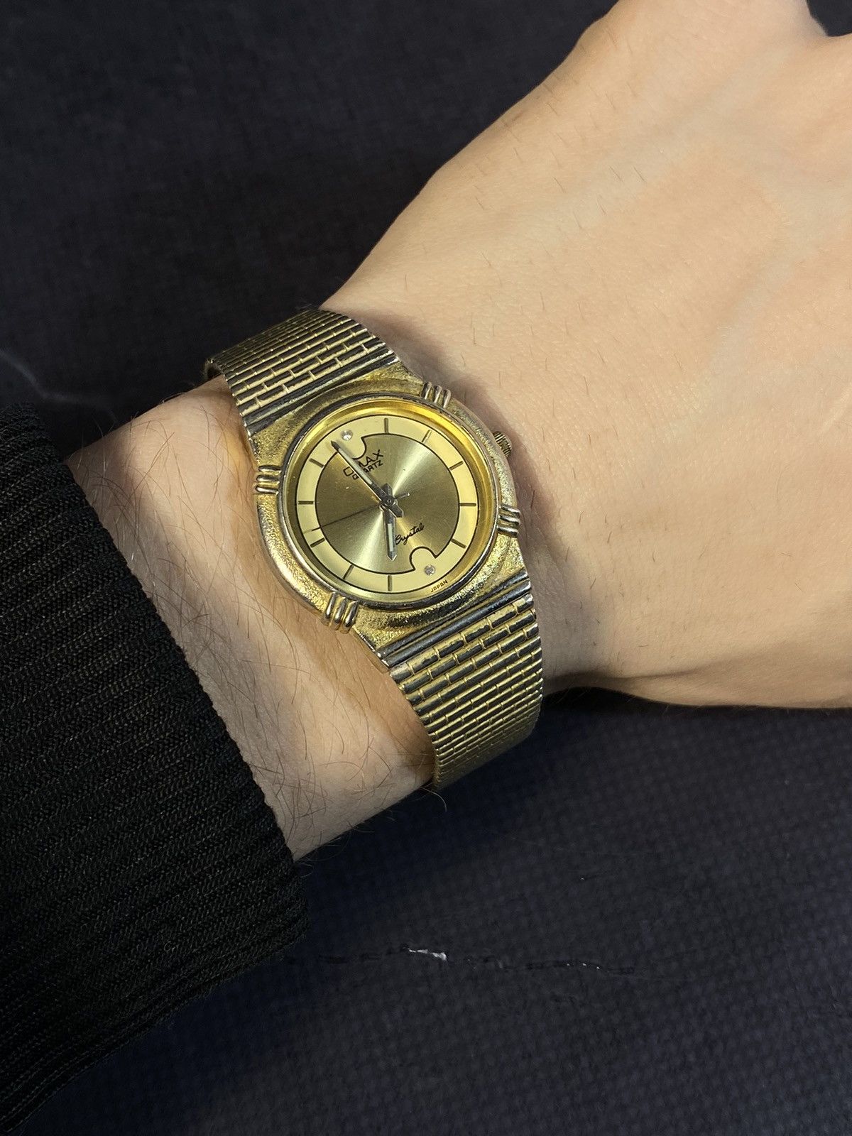 Japanese Brand × Vintage Elegant OMAX Watch with Gold Bracelet Japan Mov’t Size ONE SIZE - 2 Thumbnail