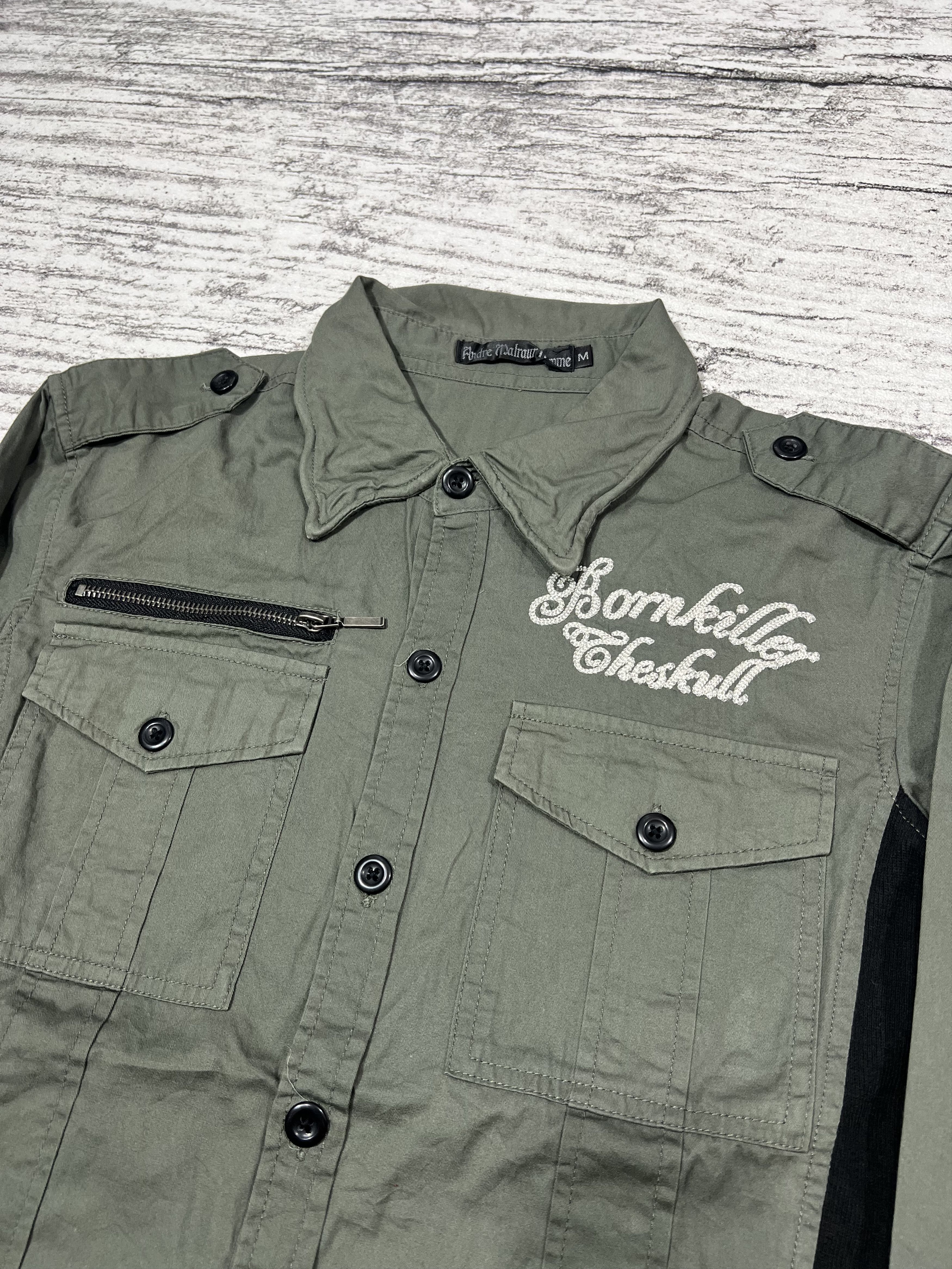 Japanese Brand 2000s Hysteric Skull Poem Embroidery Shirt y2k Lgb Ifsix Size US M / EU 48-50 / 2 - 4 Thumbnail