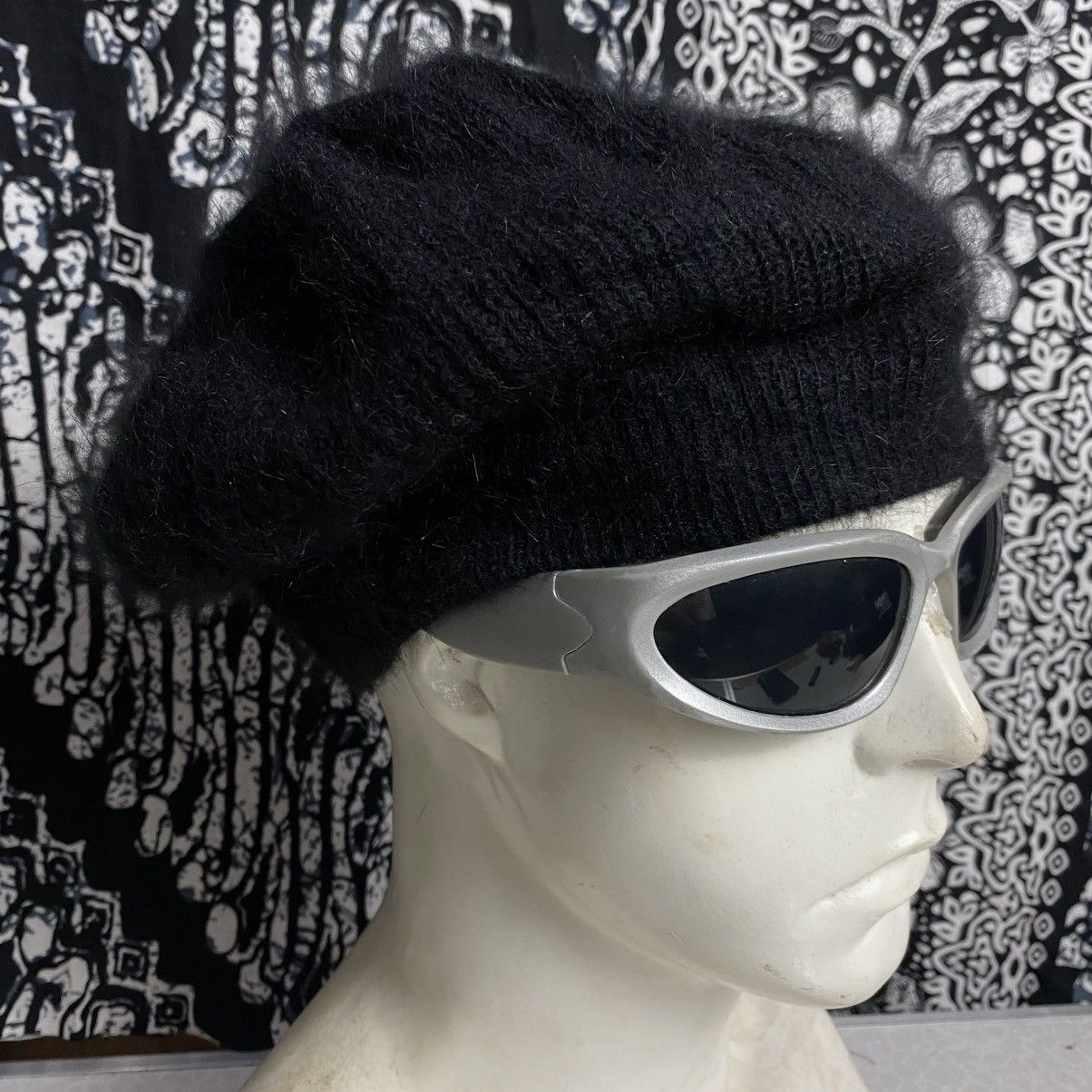 If Six Was Nine × Japanese Brand × Le Grande Bleu (L.G.B.) 2000s y2k studded baret mohair hats Size ONE SIZE - 3 Thumbnail