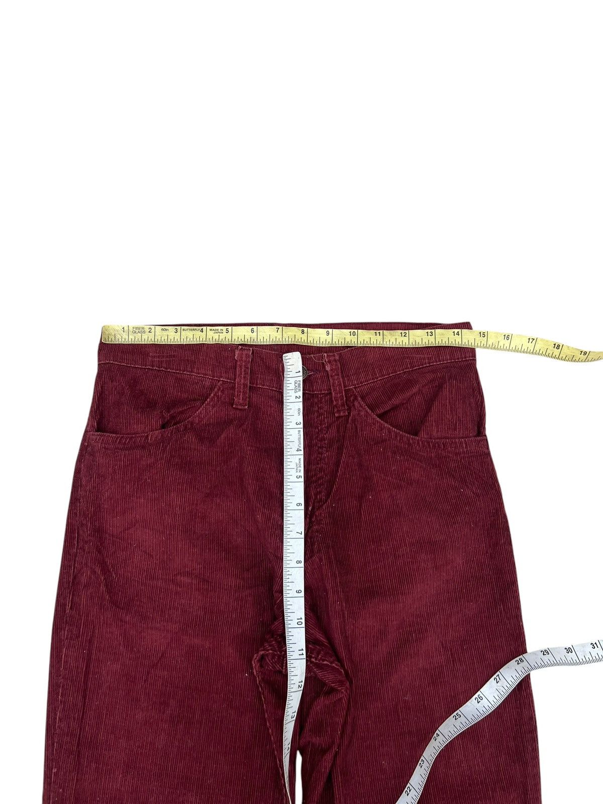 Levi's Vintage 70s Levi’s 646 Maroon Corduroy Bootcut Jeans Size US 29 - 4 Thumbnail