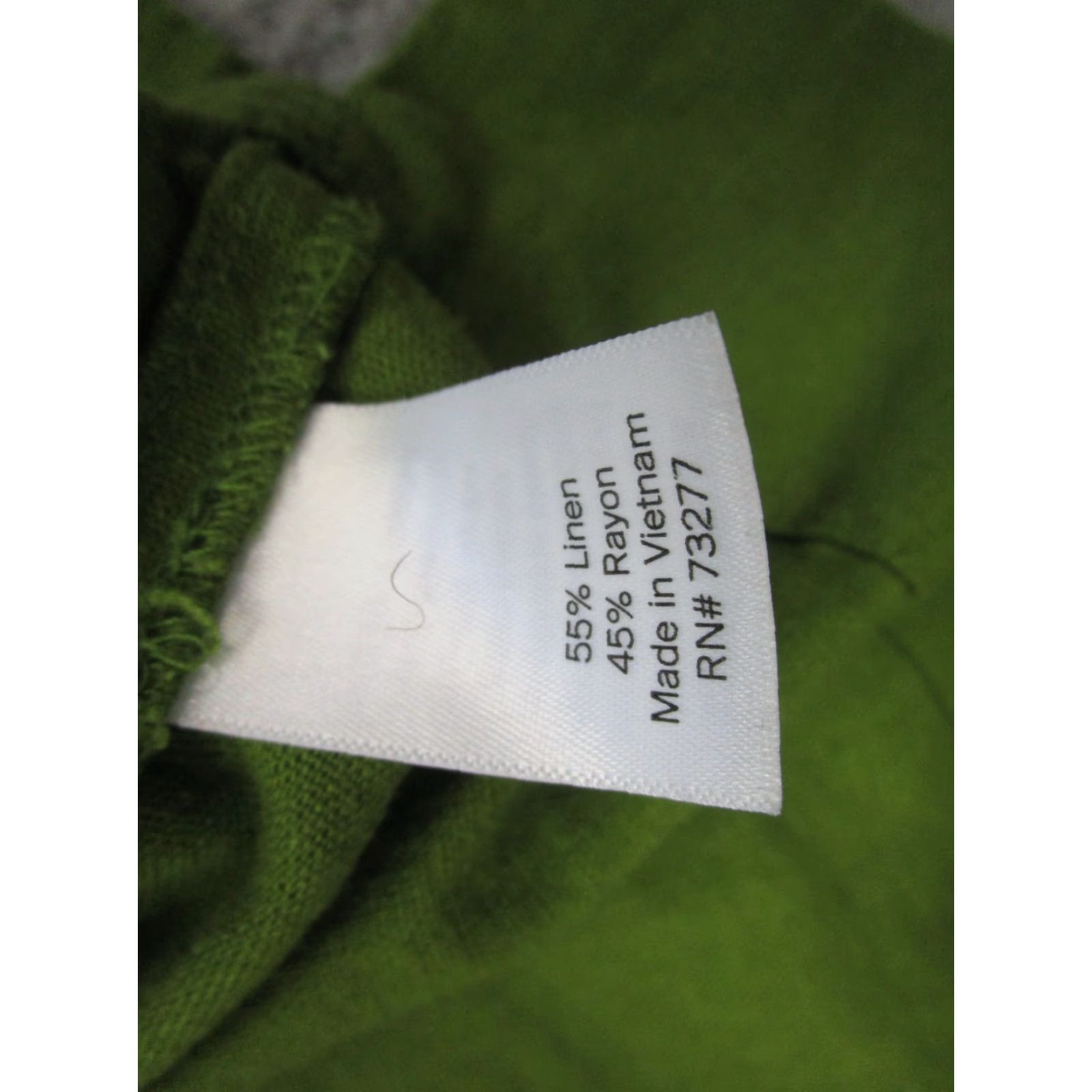 Vintage Lauren Conrad Linen Vest Womens 2XL Green Square Neck Boho Modest Coastal top Size XXL / US 16-18 / IT 52-54 - 4 Thumbnail
