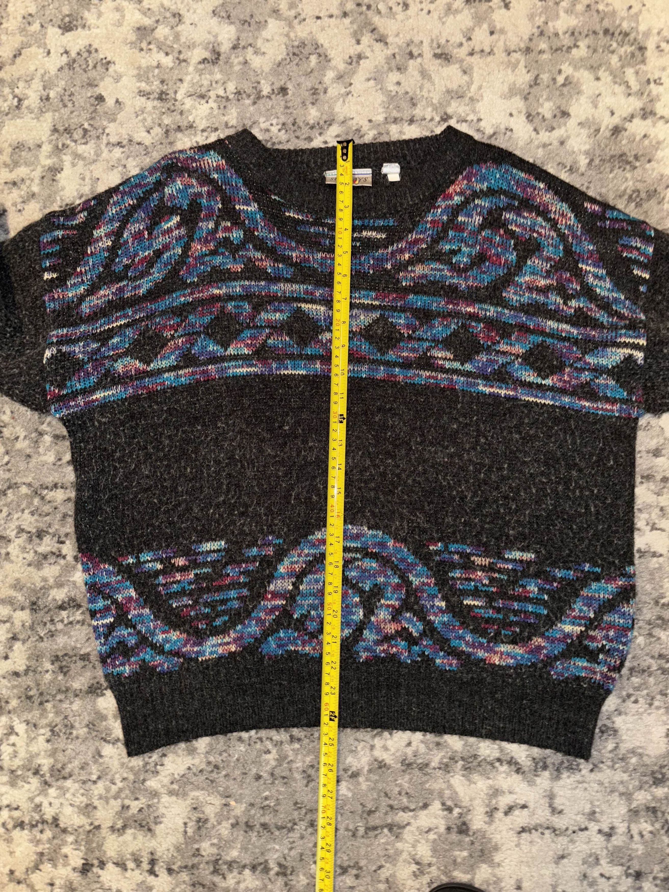Vintage Vintage 90s Abstract Knit Sweater Size US L / EU 52-54 / 3 - 5 Thumbnail