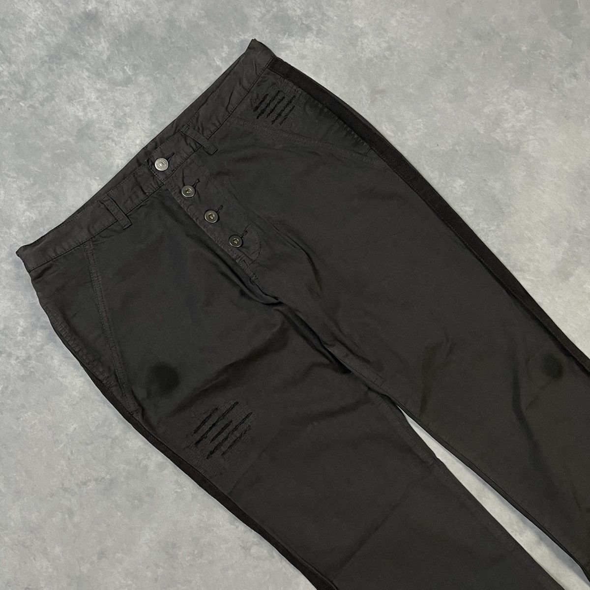 PPFM PPFM JAPANESE ARCHIVE DISTRESSED BUTTON FLY PANTS GRUNGE Y2K Size US 32 / EU 48 - 2 Thumbnail