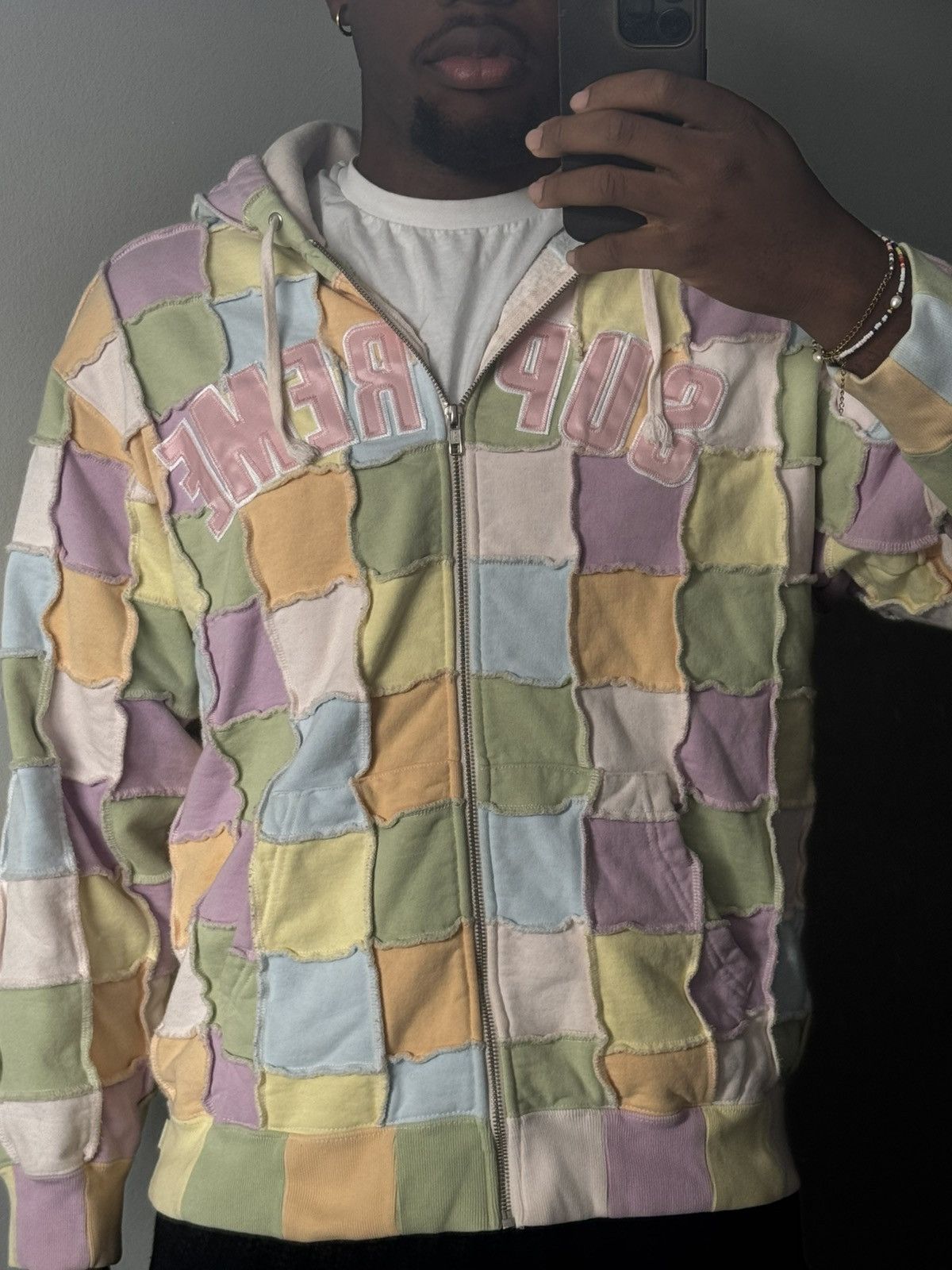 Supreme Patchwork Hoodie | Grailed