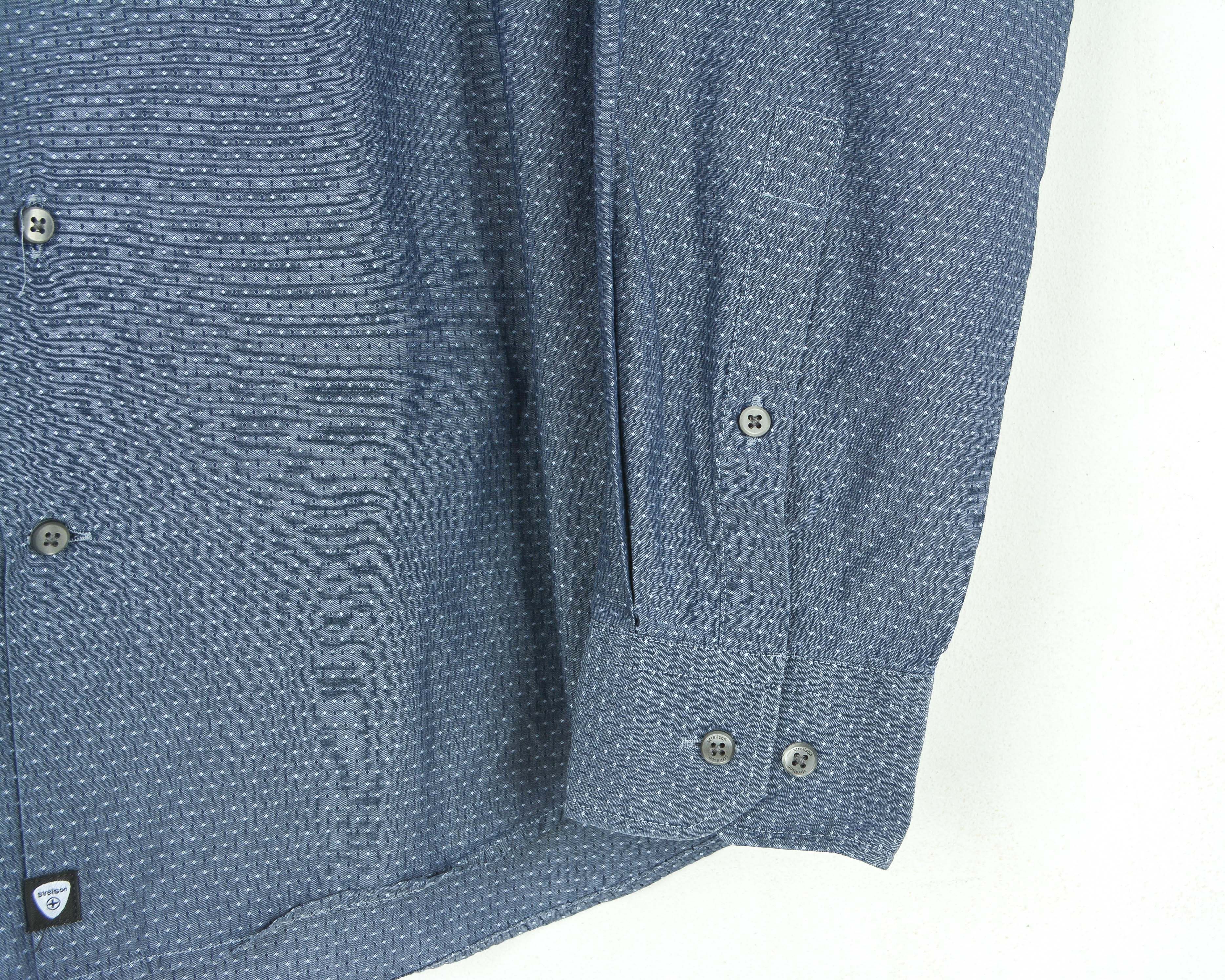 Strellson STRELLSON Slim Fit Shirt 15 3/4" Size 40 Formal Blue Casual Size 40S - 4 Thumbnail