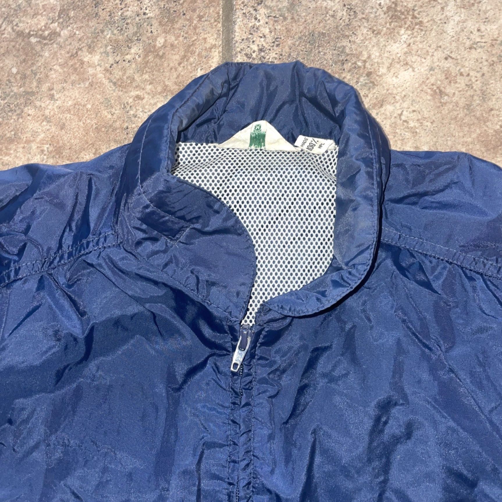 Vintage Pacific Trail Sportswear Navy Blue 100% Nylon Windbreaker Jacket Mens M Size US M / EU 48-50 / 2 - 2 Thumbnail