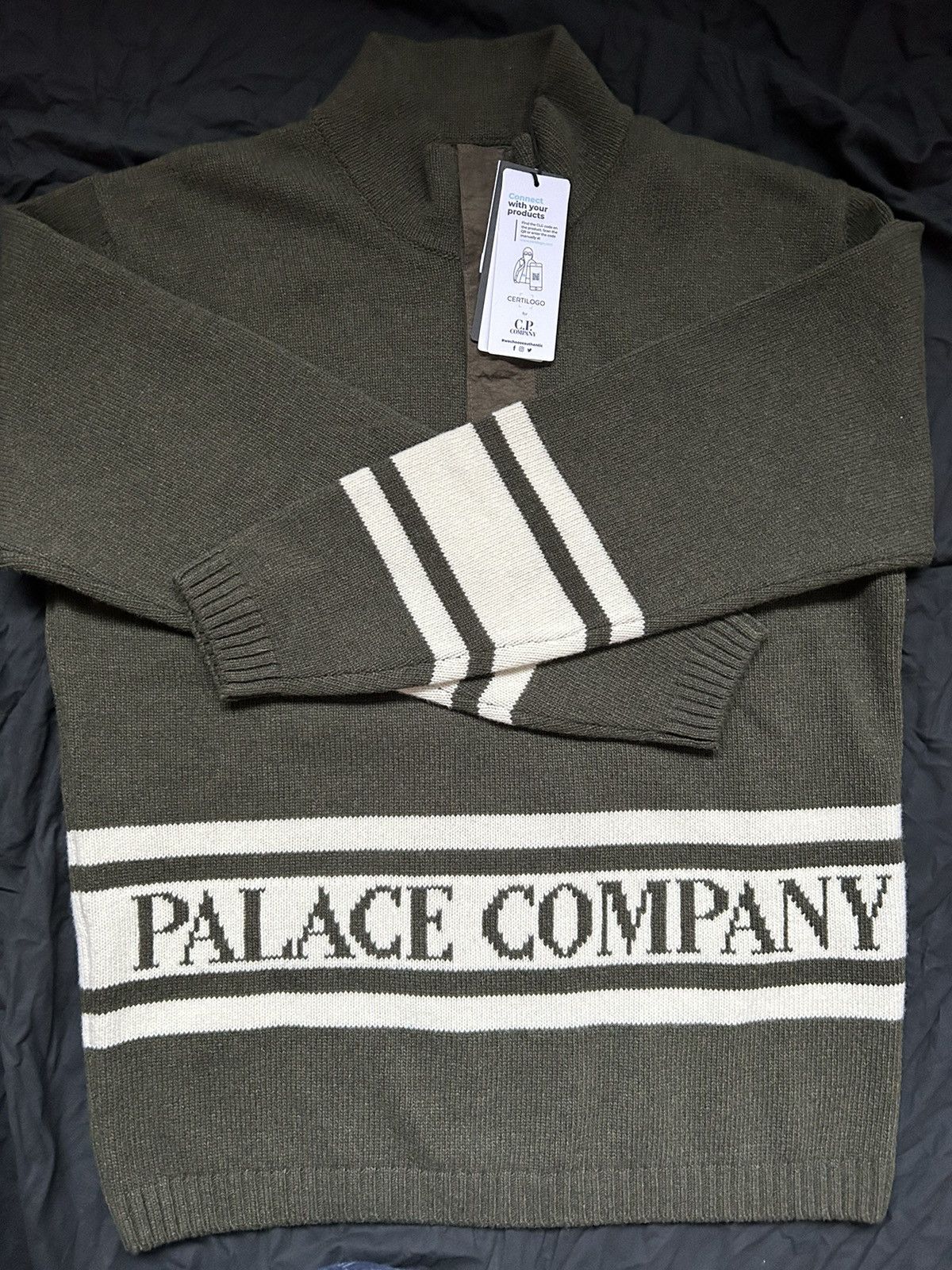 Palace C.P. Company x Palace Funnel Neck Knit | Grailed