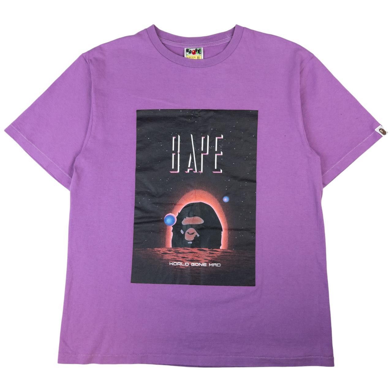Bape Vintage Bape World Gone Mad Graphic T Shirt Size L Size US L / EU 52-54 / 3 - 1 Thumbnail