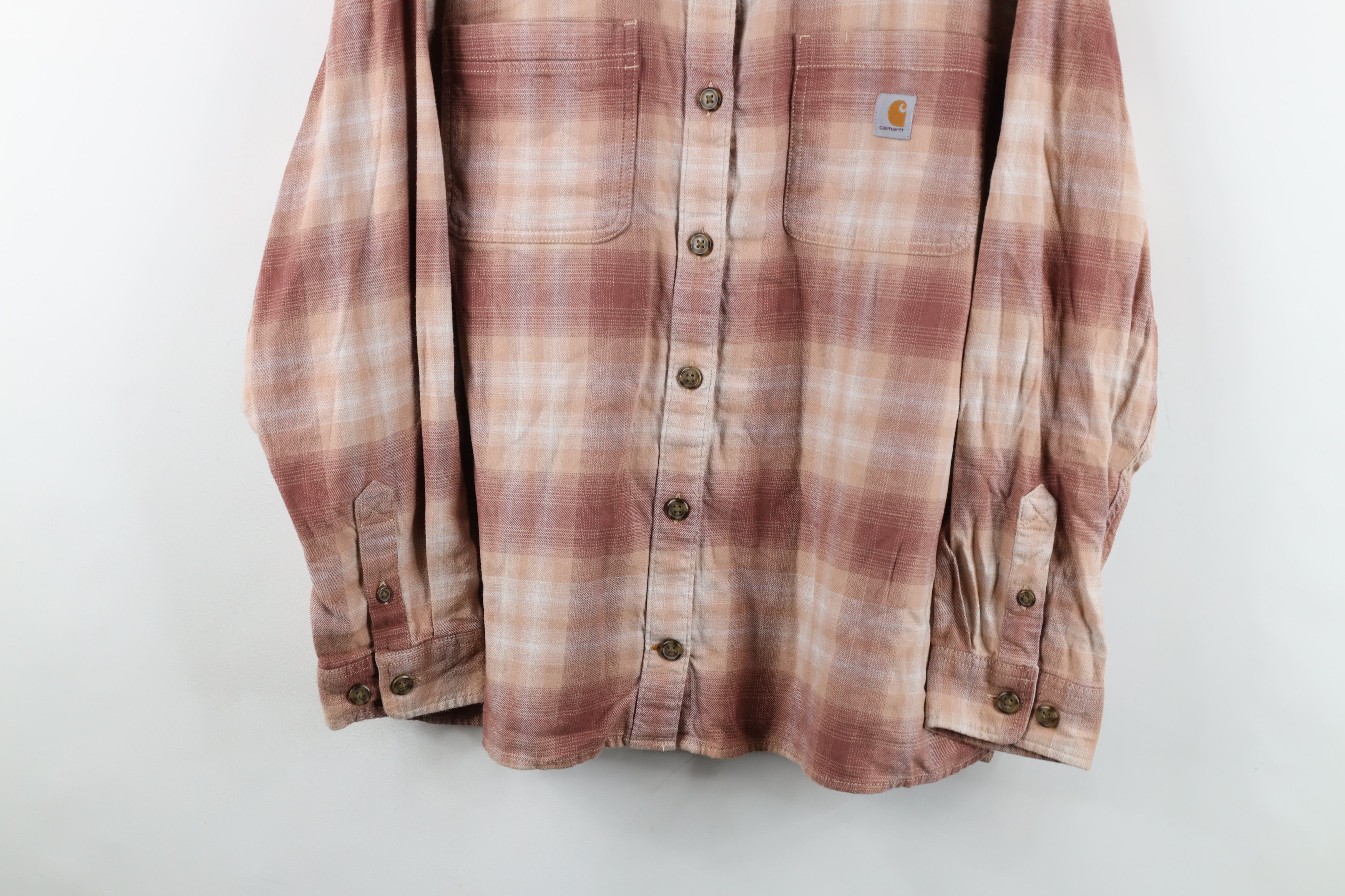Carhartt Vintage Y2K Carhartt Flex Flannel Collared Button Shirt Size XXL / US 16-18 / IT 52-54 - 3 Thumbnail