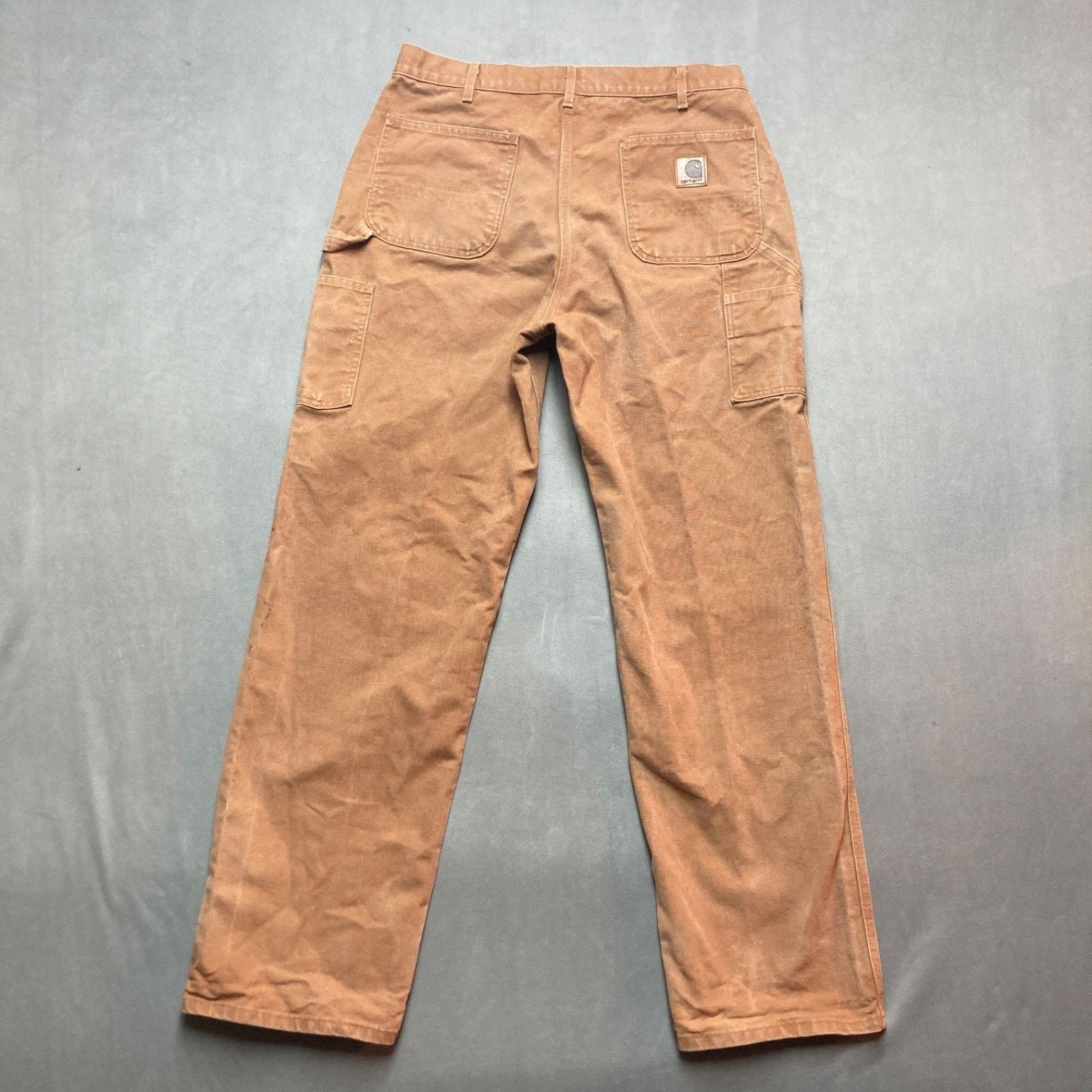 Carhartt Carhartt B11 Loose Canvas Carpenter USA VTG Mens 36x34 Brown Size US 36 / EU 52 - 1 Thumbnail