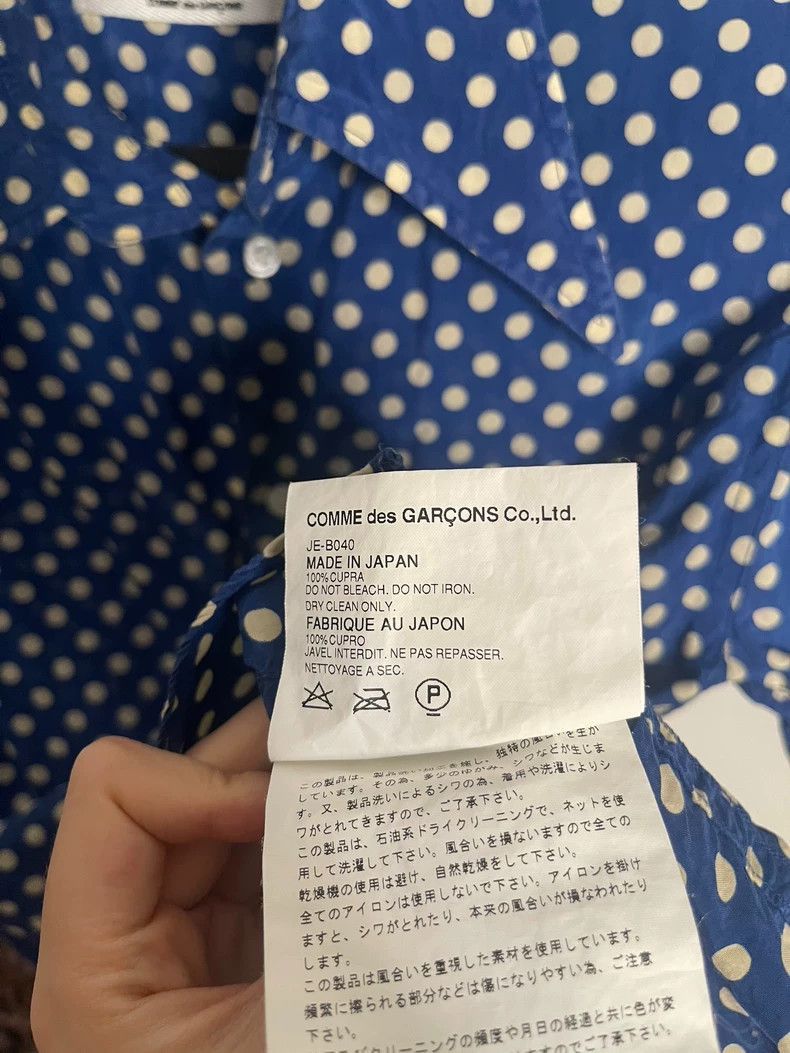 Junya Watanabe Junya Watanabe Blue Polka Dot Short Sleeve Shirt Size US M / EU 48-50 / 2 - 6 Thumbnail