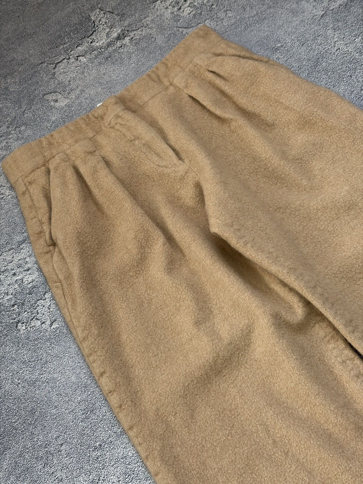 Max Mara Max Mara Cashmere Camel Wool Wide Leg Trousers IT 40 Italy Size 27" / US 4 / IT 40 - 5 Thumbnail