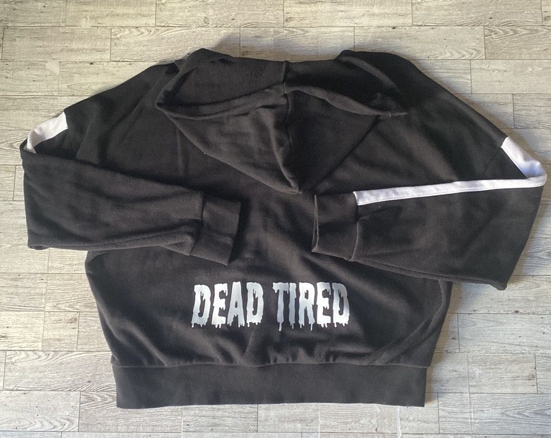 Forever 21 F21 Contemporary, “Dead Tired”, Lace Up Front Hoodie Size M / US 6-8 / IT 42-44 - 13 Thumbnail