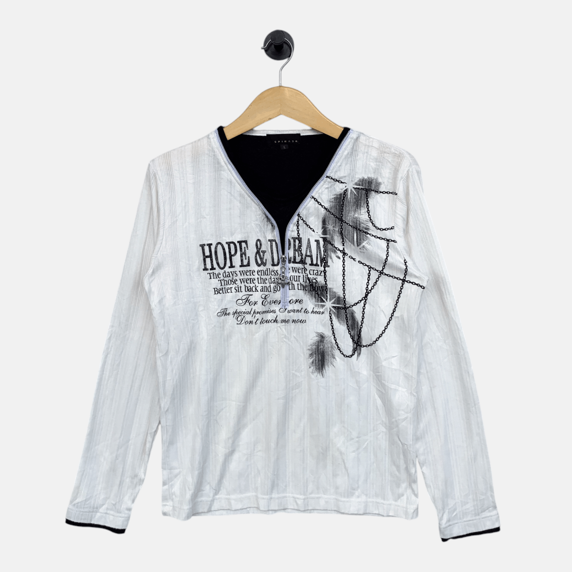 Japanese Brand SPINASH DOUBLE LAYER CRAZY POEM SEDITIONARIES PUNK STYLE Size L / US 10 / IT 46 - 1 Thumbnail