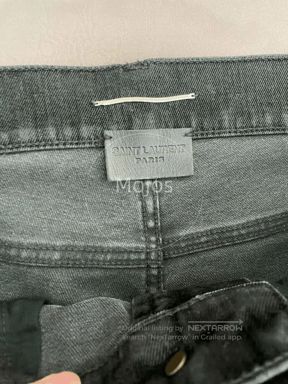 Saint Laurent Paris Saint Laurent Paris 20AW Heavy Washed Denim. Size US 32 / EU 48 - 3 Thumbnail