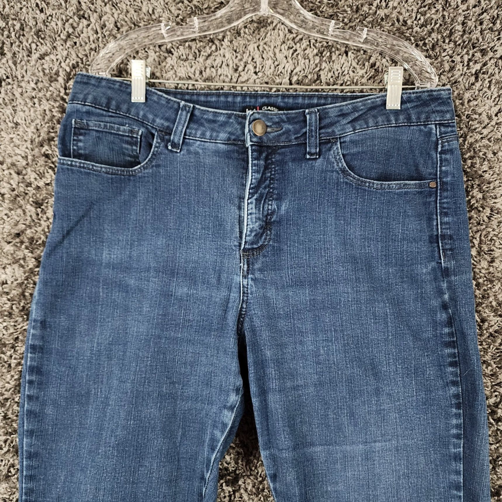 Lee LEE Jeans Women Cotton Blend Classic Fit Straight Leg Blue 16 Petite Womens Jeans 29" Inseam 36" Waist Blue Denim Size 38" / US 16 / IT 52 - 2 Thumbnail