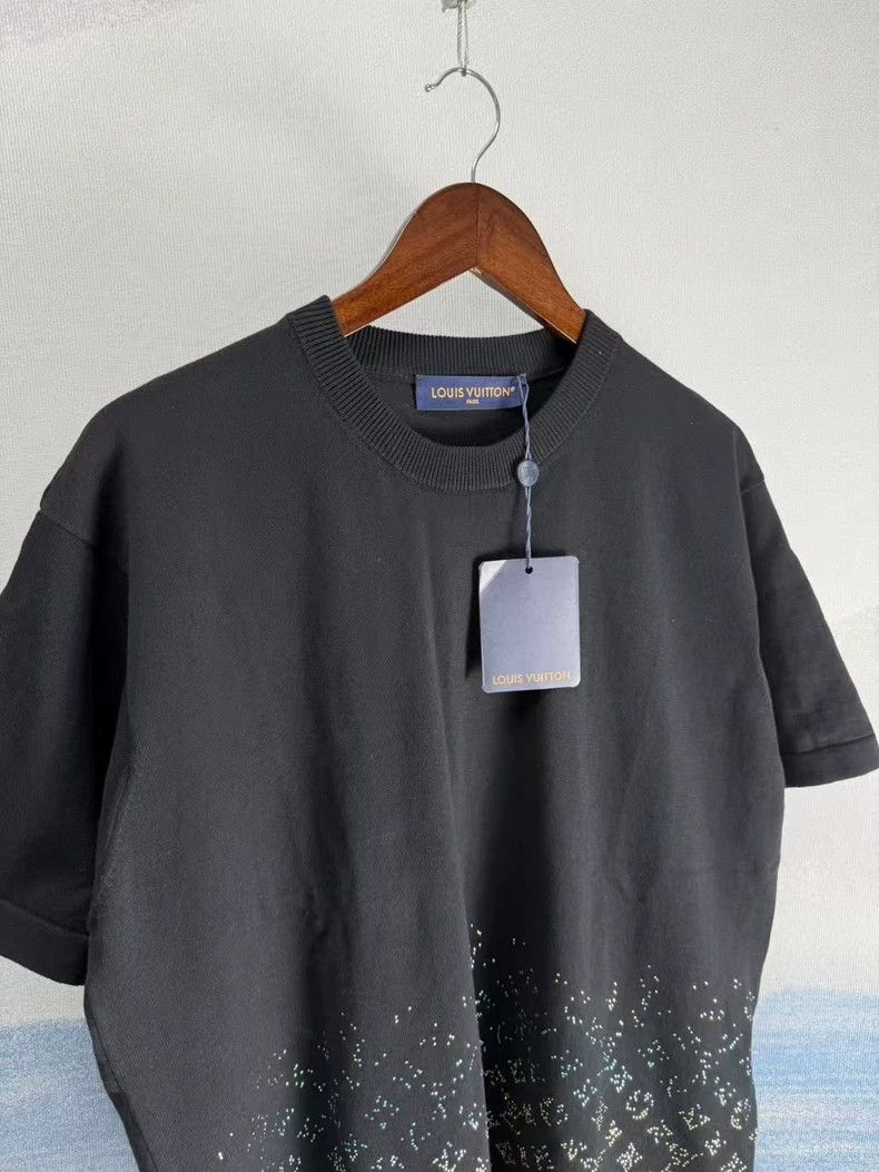 Louis Vuitton Louis Vuitton Black Short Sleeve Tshirt-2506 Size US XL / EU 56 / 4 - 2 Thumbnail