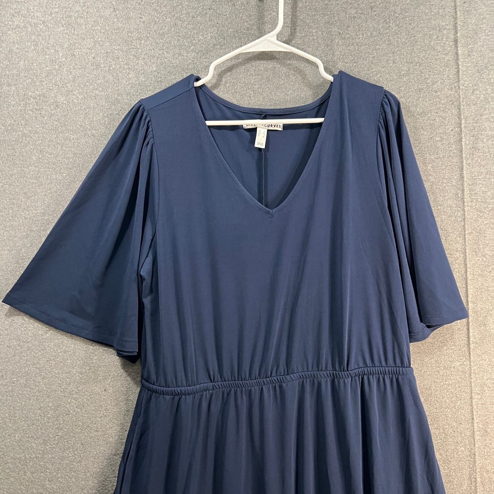 Other Girl With Curves Regular Knit Midi Dress with Flutter Size L / US 10 / IT 46 - 5 Thumbnail