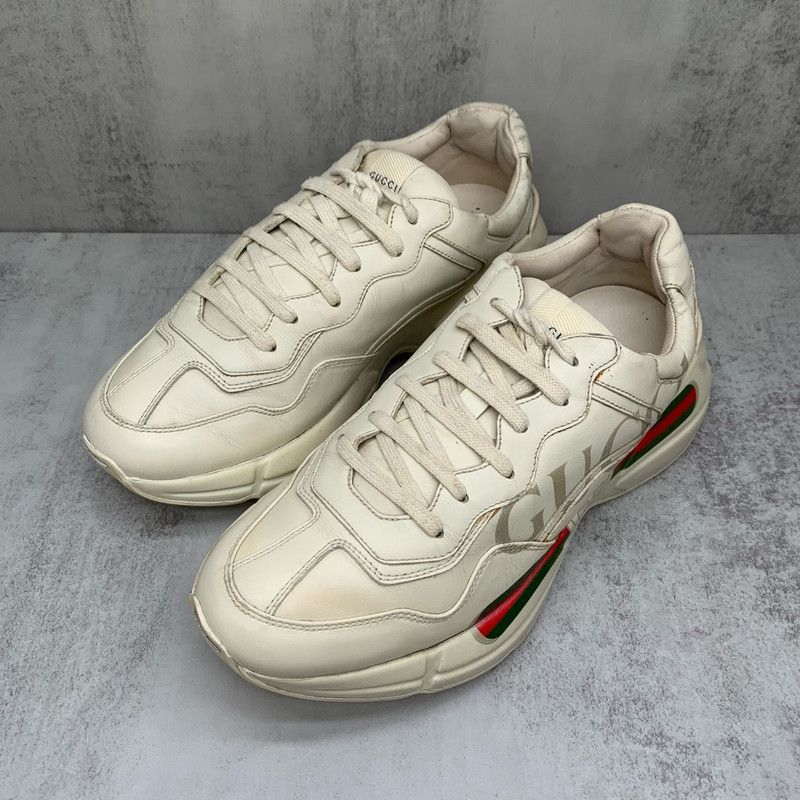 Gucci Gucci Rhyton Logo Low-Top Dad Sneakers 0079 Size US 8 / EU 41 - 1 Thumbnail