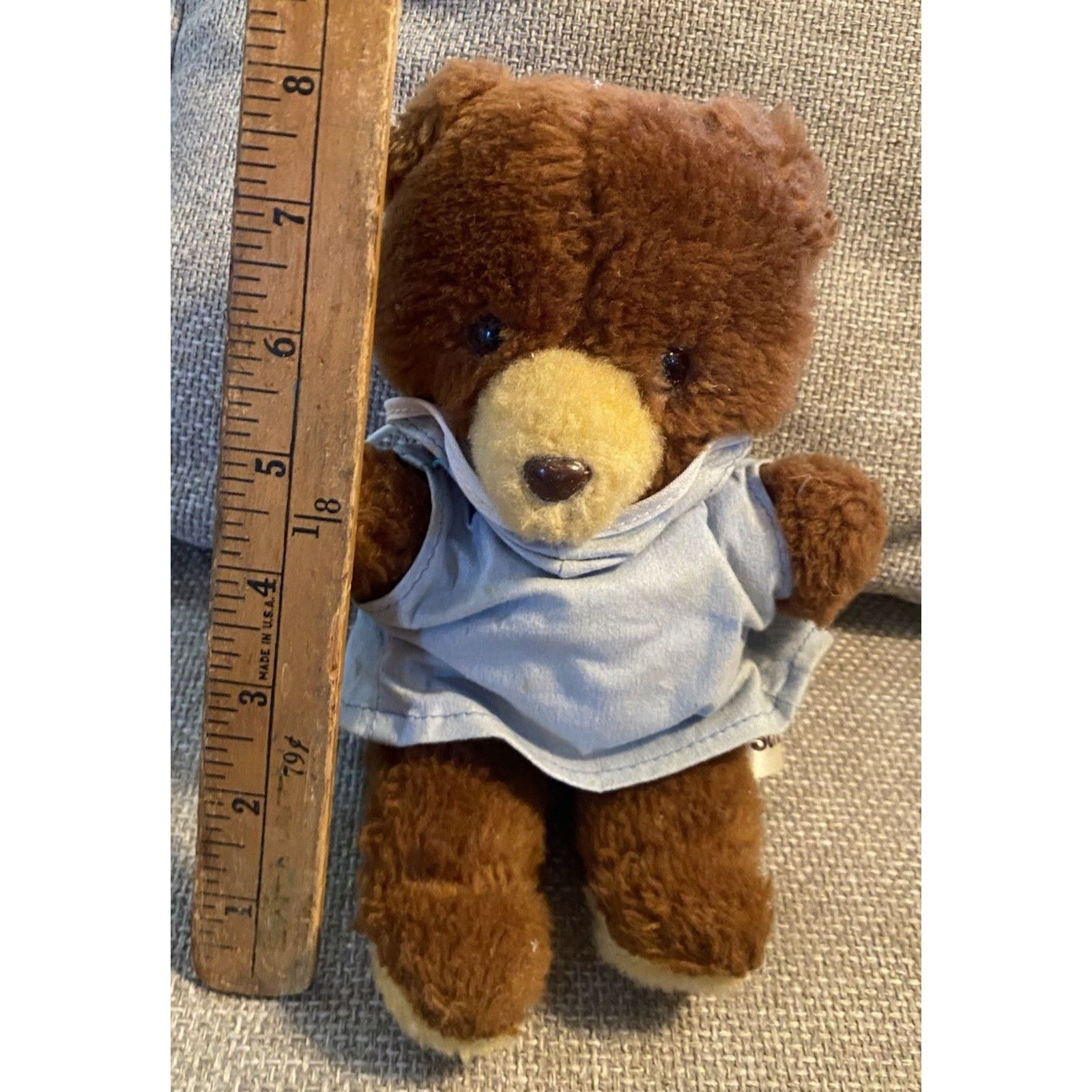 Vintage Vintage 80s Russ Berrie "Scrubby" Stuffed Bear Animal Size ONE SIZE - 4 Thumbnail