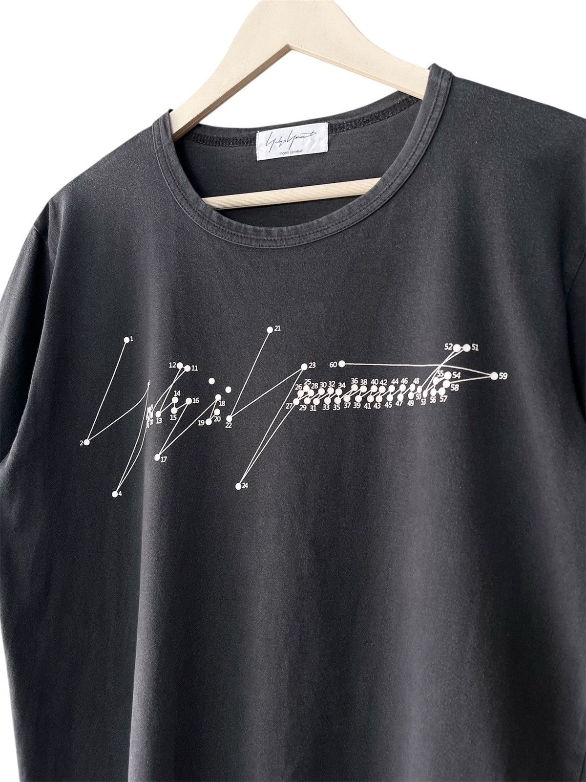 Yohji Yamamoto Yohji Yamamoto Pour Homme Signature Sunfaded Tee Size US L / EU 52-54 / 3 - 3 Thumbnail