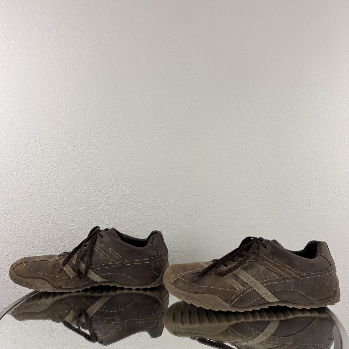 Arizona Jean Co. ARIZONA Vintage Brown Leather Suede Lace Up Oxford Sneakers Size US 12 / EU 45 - 7 Thumbnail