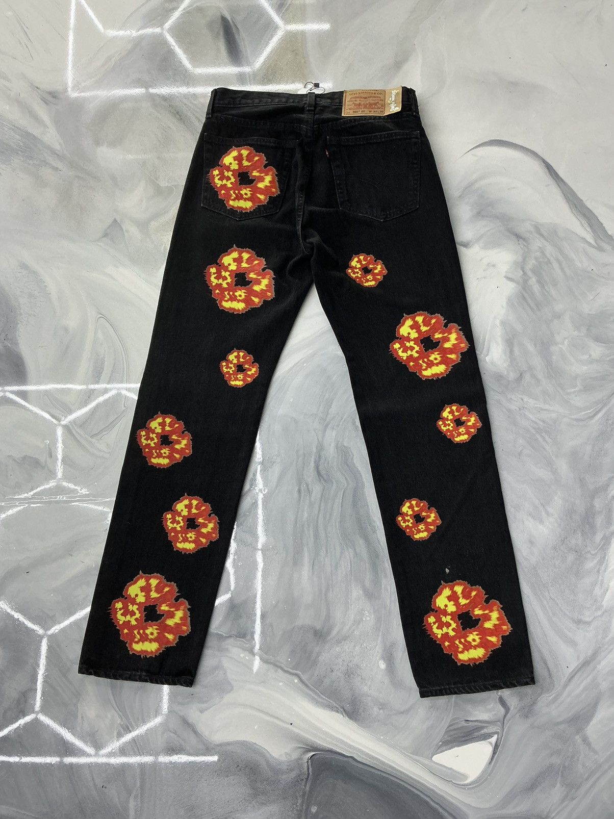 DENIM TEARS Denim Tears x Offset Jeans Black Size 32x32 Size US 32 / EU 48 - 2 Thumbnail
