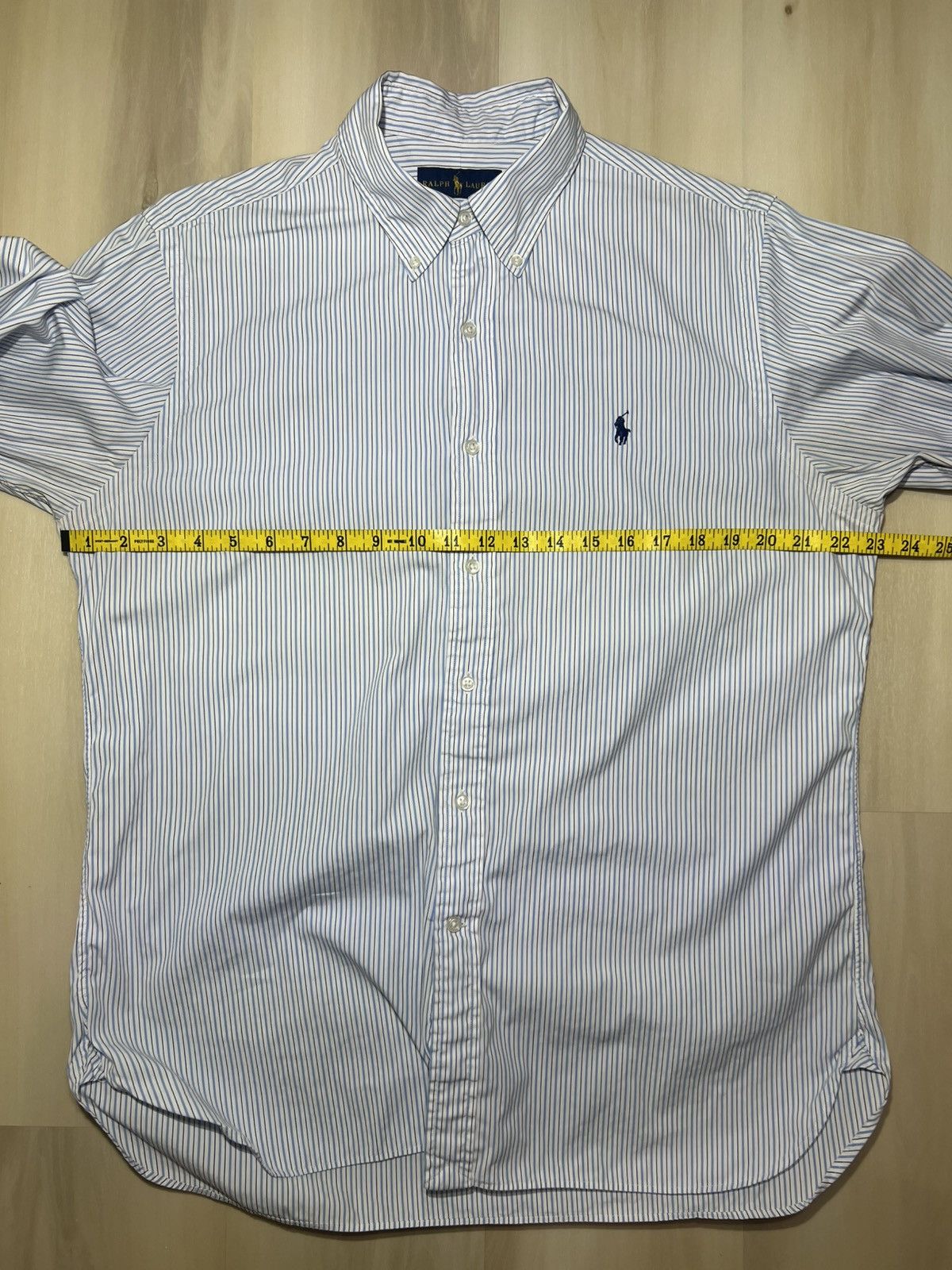 Polo Ralph Lauren Ralph Lauren Shirt Men Sz 16 Blue Striped Dress Button Down Size US L / EU 52-54 / 3 - 6 Thumbnail