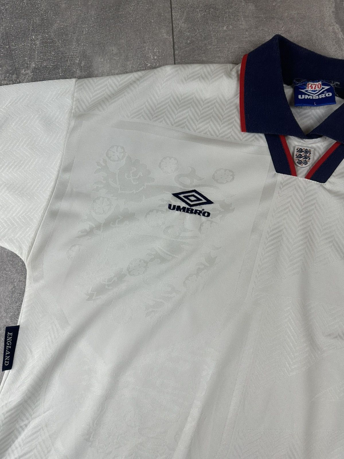 Umbro Umbro England National Team 1993/94 Home Retro Jersey Size US L / EU 52-54 / 3 - 3 Thumbnail