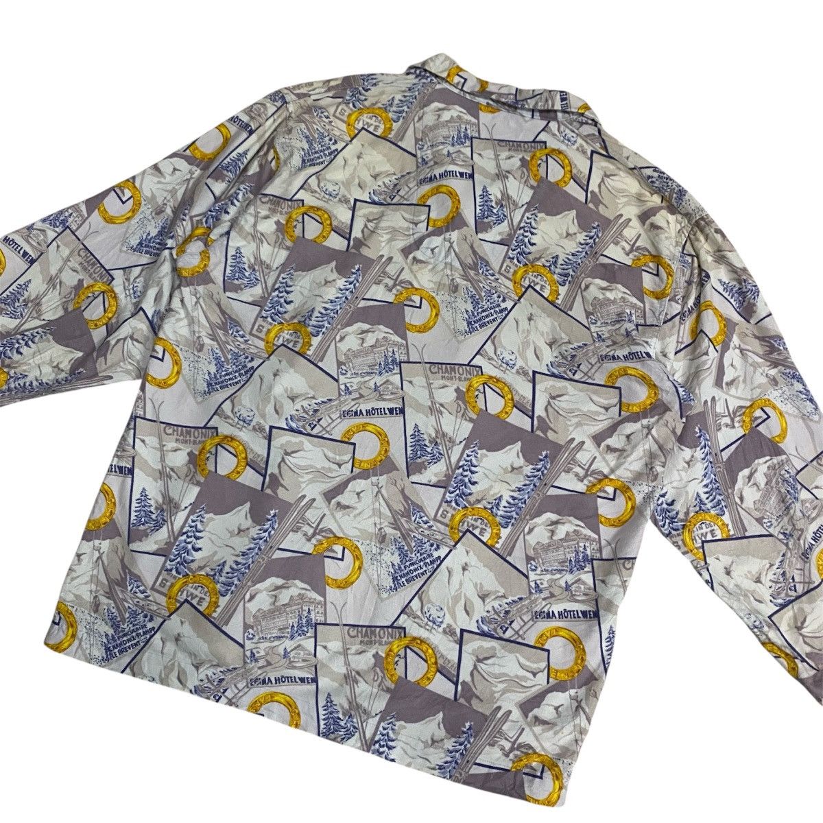Celine Celine Paris Signature Print Shirt Vintage Luxury Size US L / EU 52-54 / 3 - 13 Thumbnail