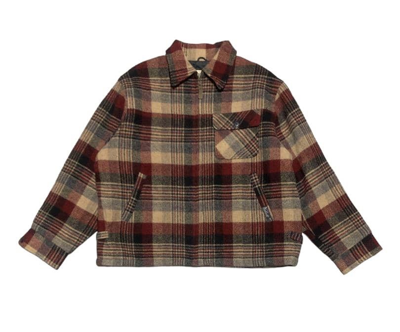 Woolrich Woolen Mills Vintage 80s Woolrich Rugged Outdoorwear Wool Zipper Jacket Size US M / EU 48-50 / 2 - 1 Thumbnail