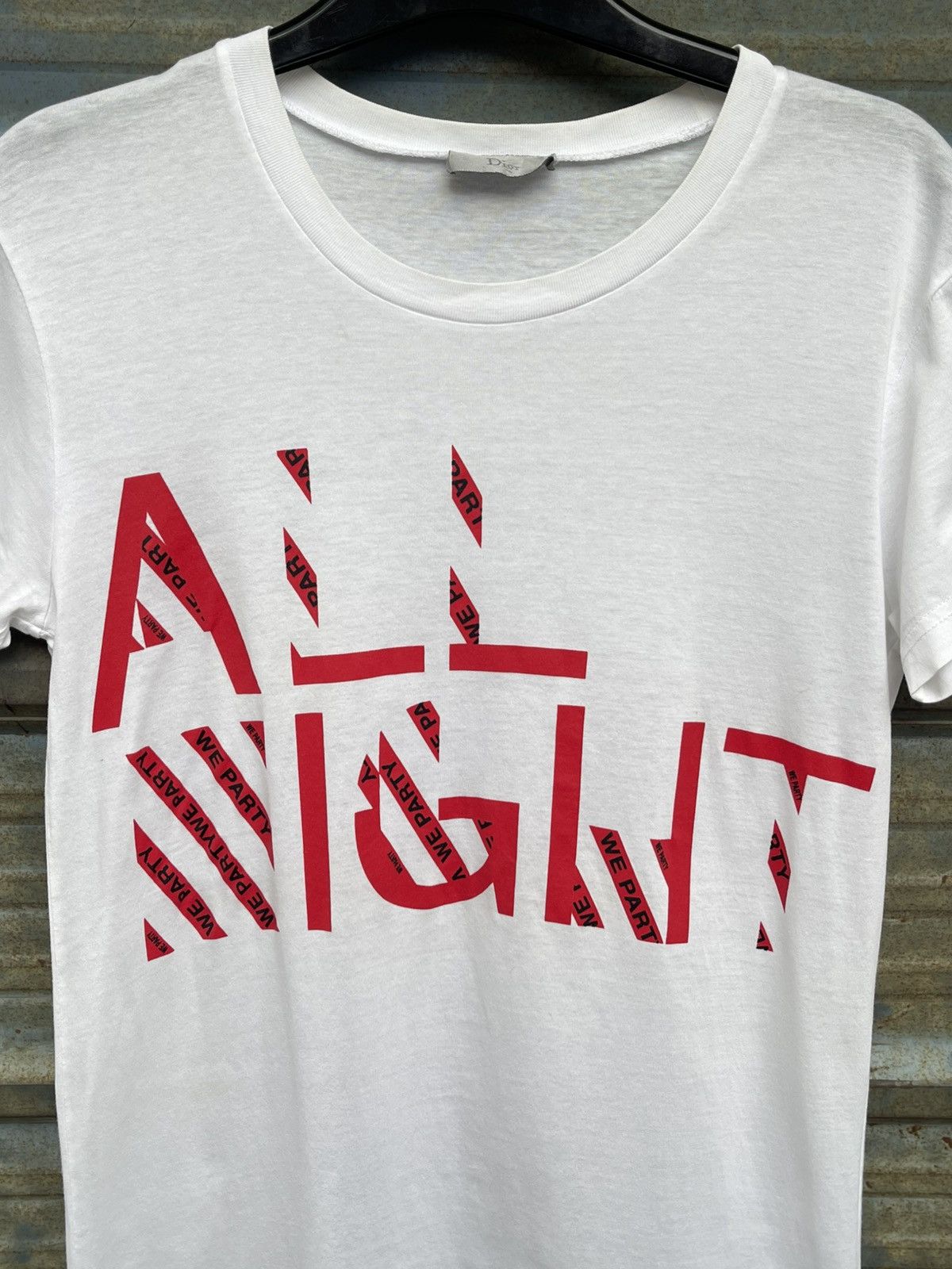 Dior Dior Hedi Slimane We Party All Night Slogan T Shirt Size US XS / EU 42 / 0 - 3 Thumbnail