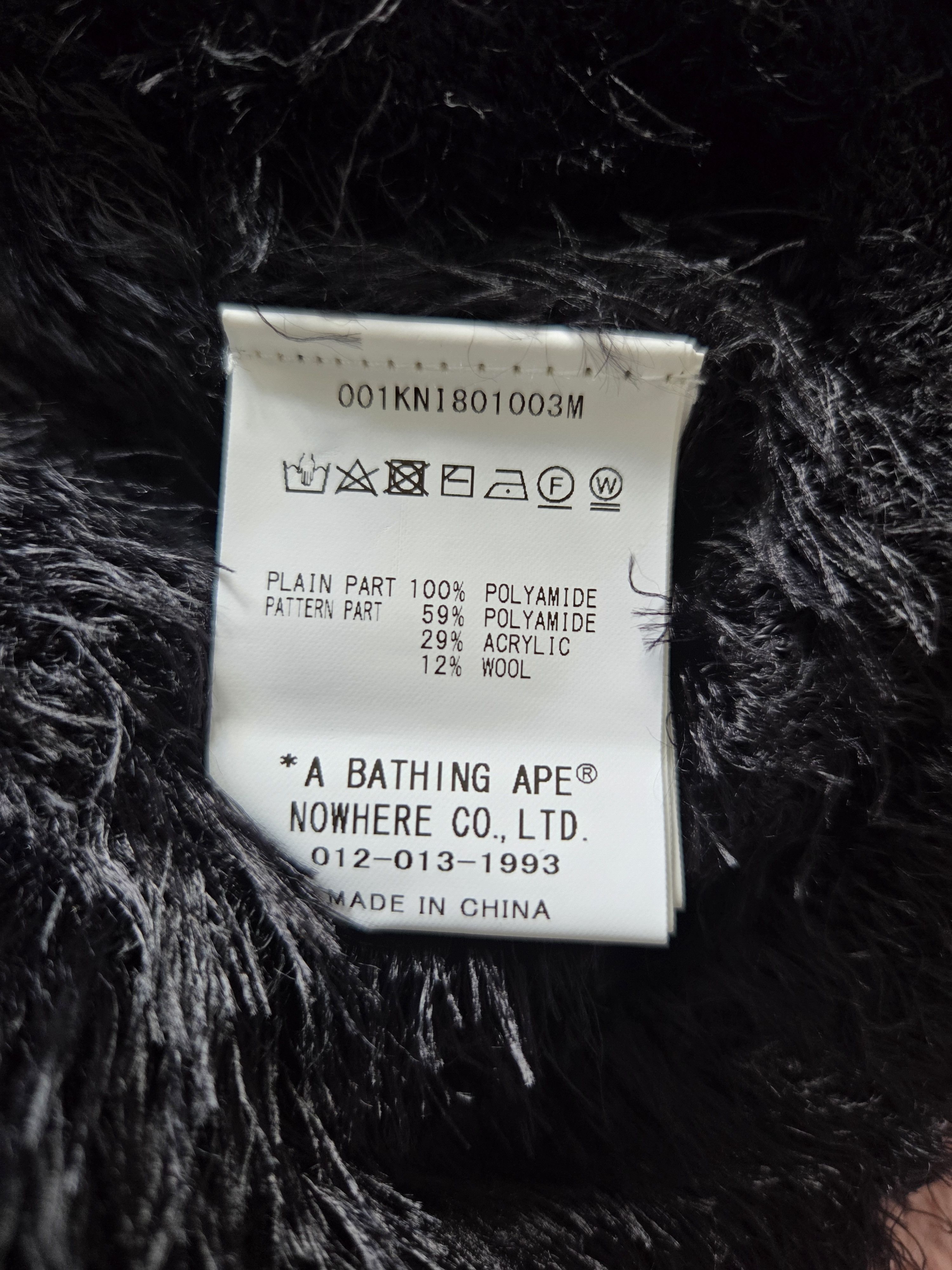 Bape A bathing ape Bape Furry shaggy sweater Large Size US L / EU 52-54 / 3 - 8 Thumbnail