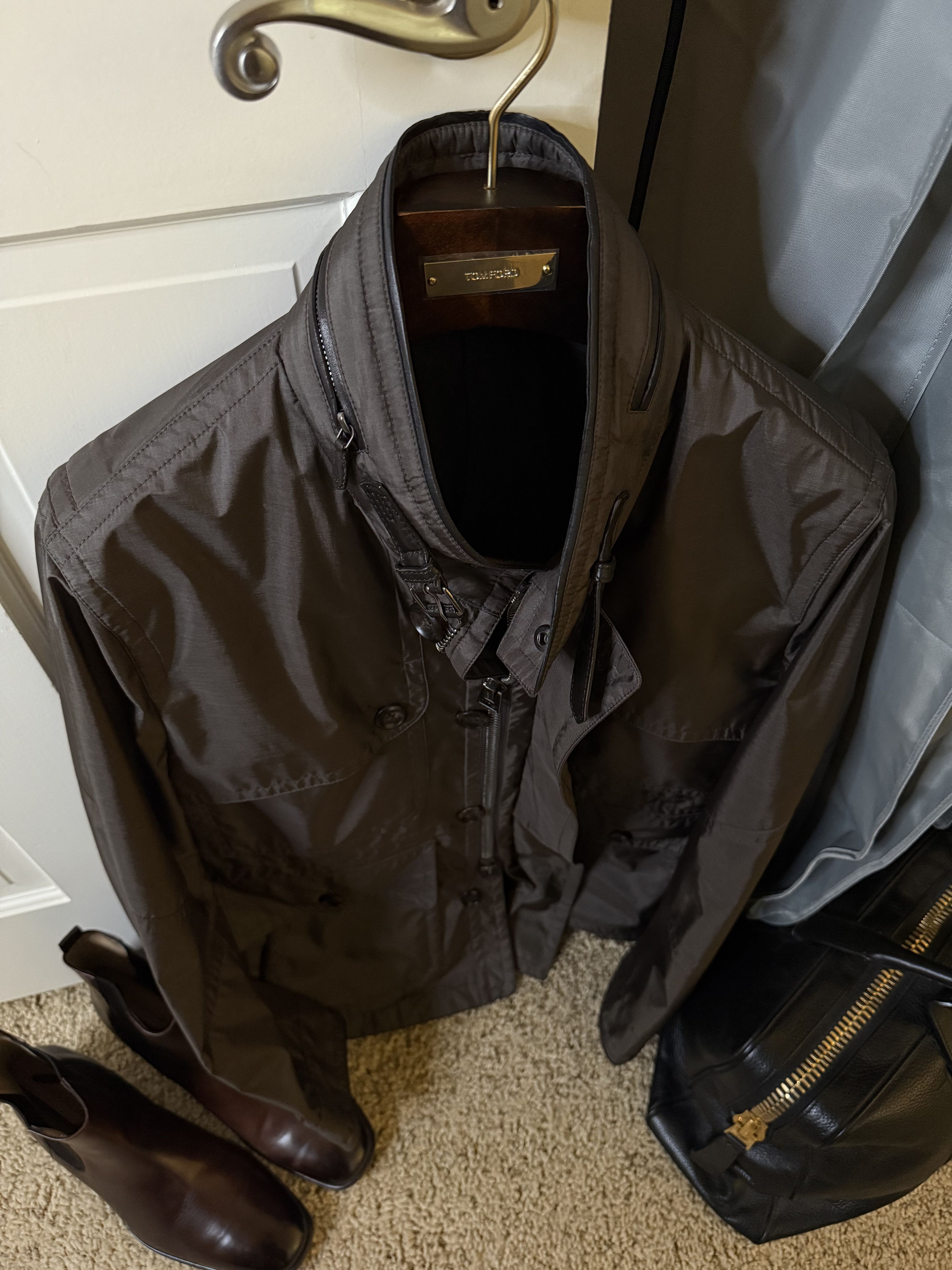 Tom Ford Coveted Extremely Rare $5,000 Field Jacket Leather Accents Size US M / EU 48-50 / 2 - 13 Thumbnail