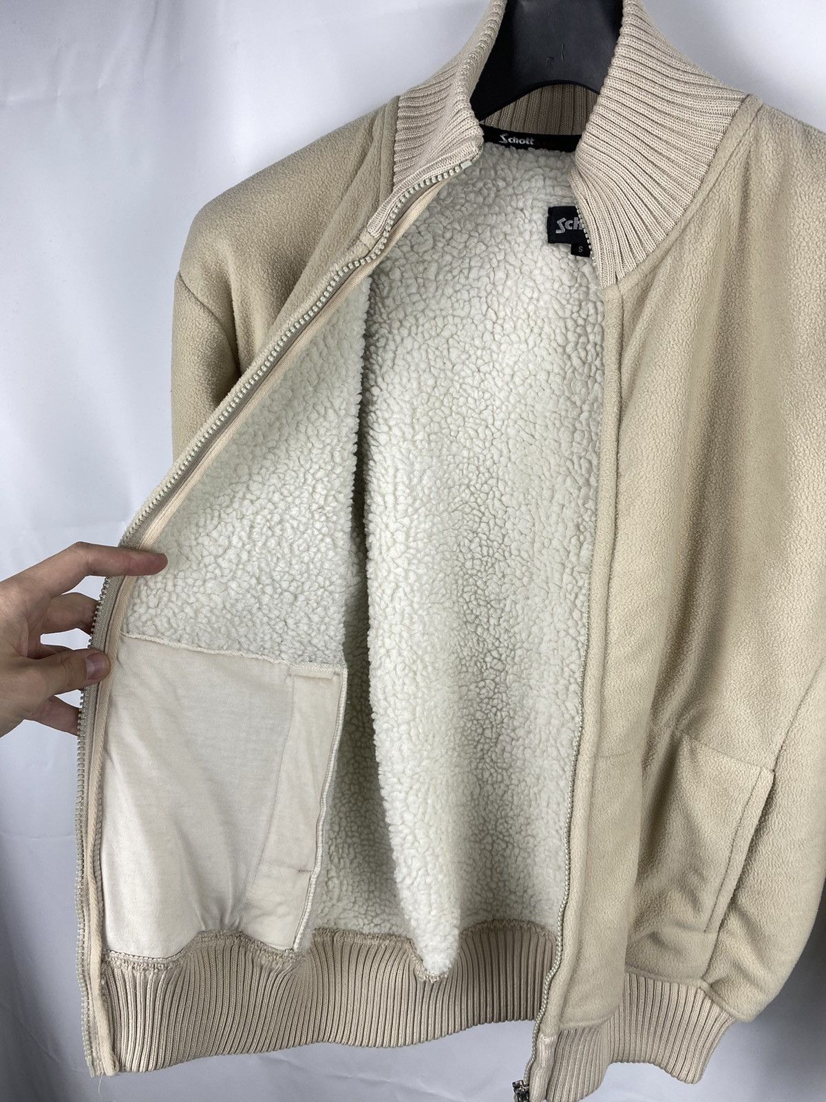 Schott × Vintage Schott NYC Fleece Bomber Jacket Full-Zip size S Size US S / EU 44-46 / 1 - 11 Thumbnail