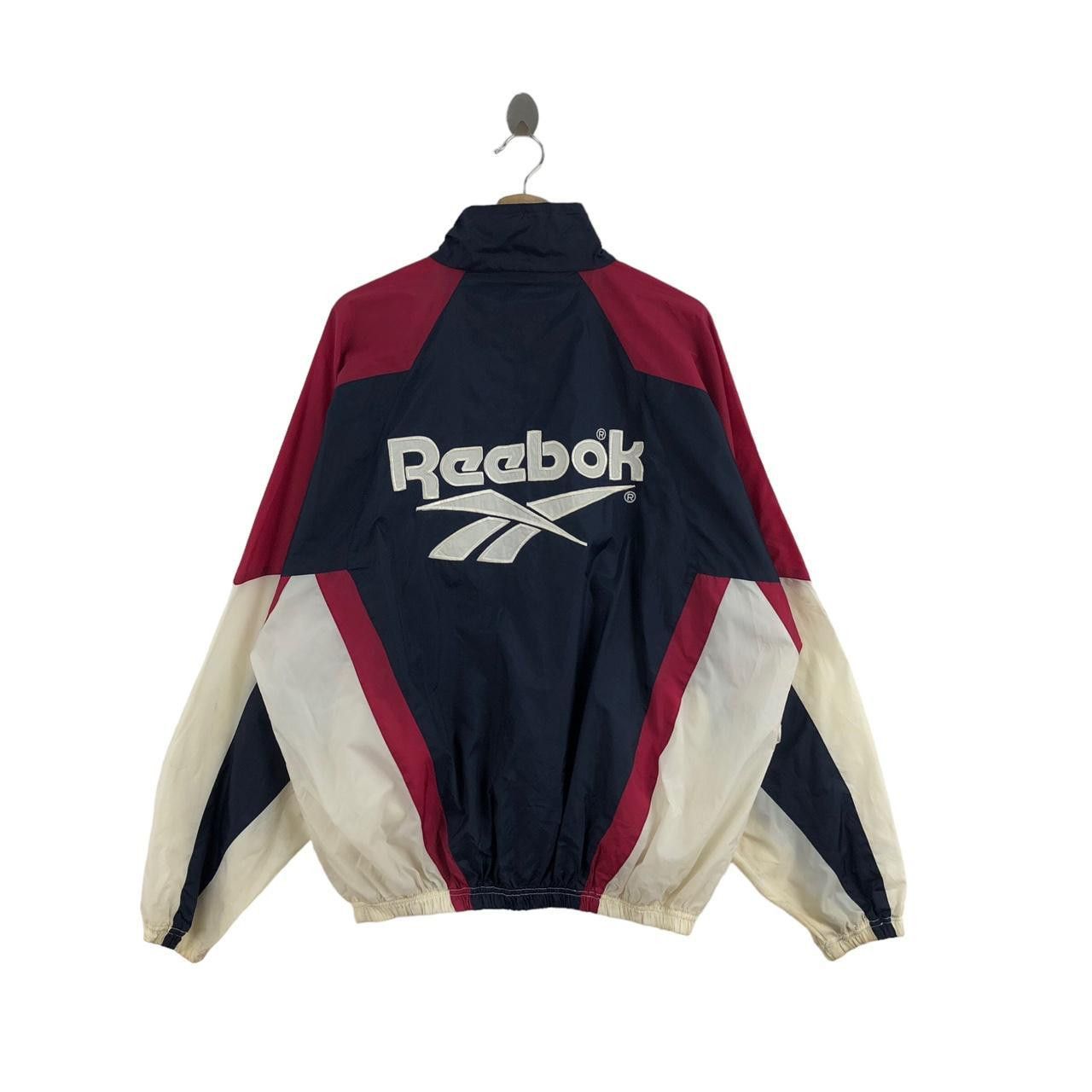 Reebok Vintage 90’ REEBOK SPORTSWEAR Coach Jacket Windbreaker Size US L / EU 52-54 / 3 - 1 Thumbnail