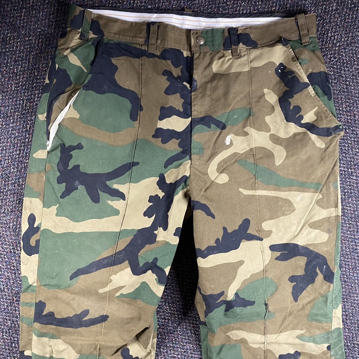 Cabelas × Vintage 1980s Cabelas Camo Hunting Pants Size US 36 / EU 52 - 4 Thumbnail