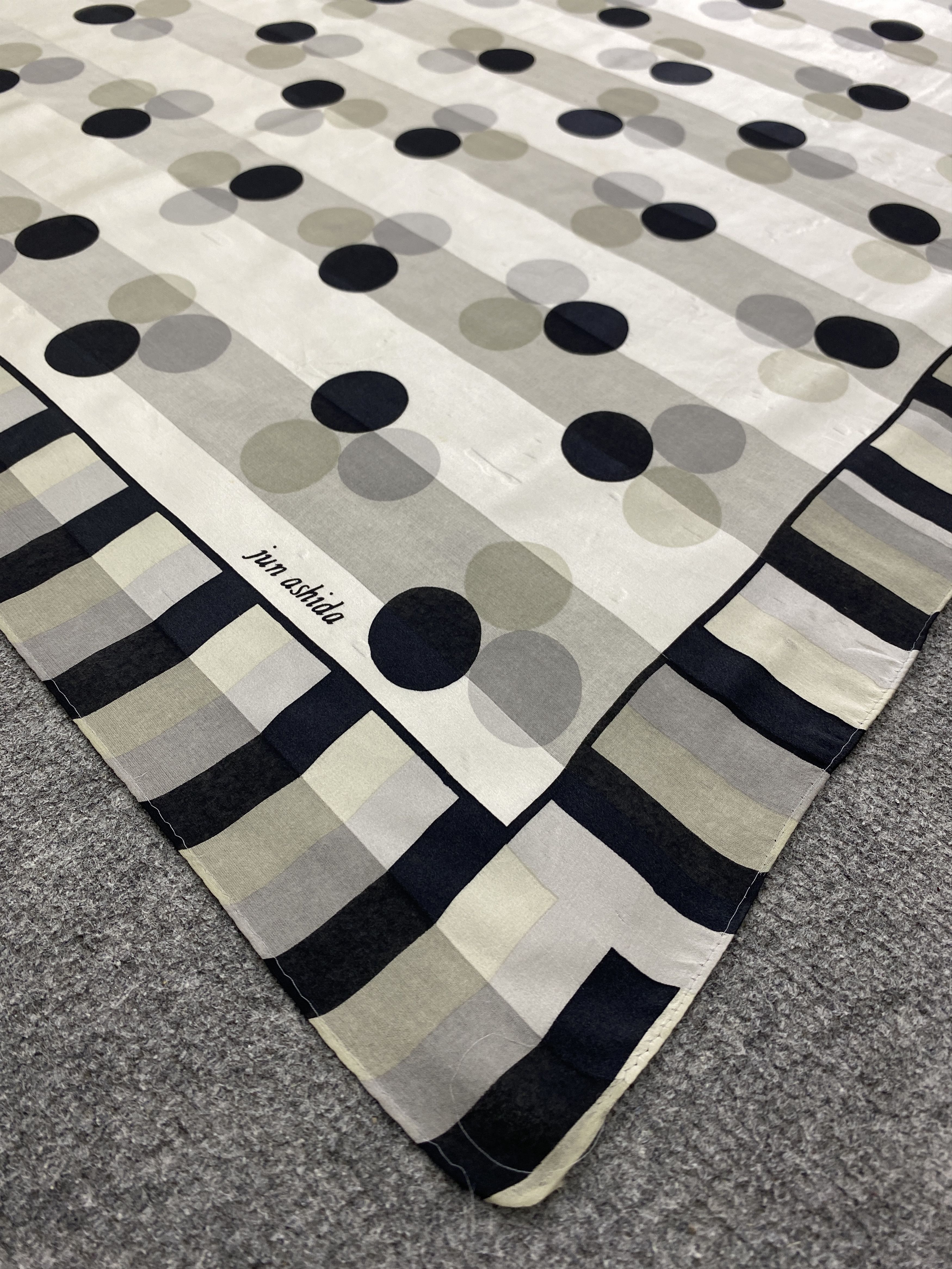 Japanese Brand Vintage Japanese Brand Jun Ashida Silk Scarf SN0167 Size ONE SIZE - 7 Thumbnail