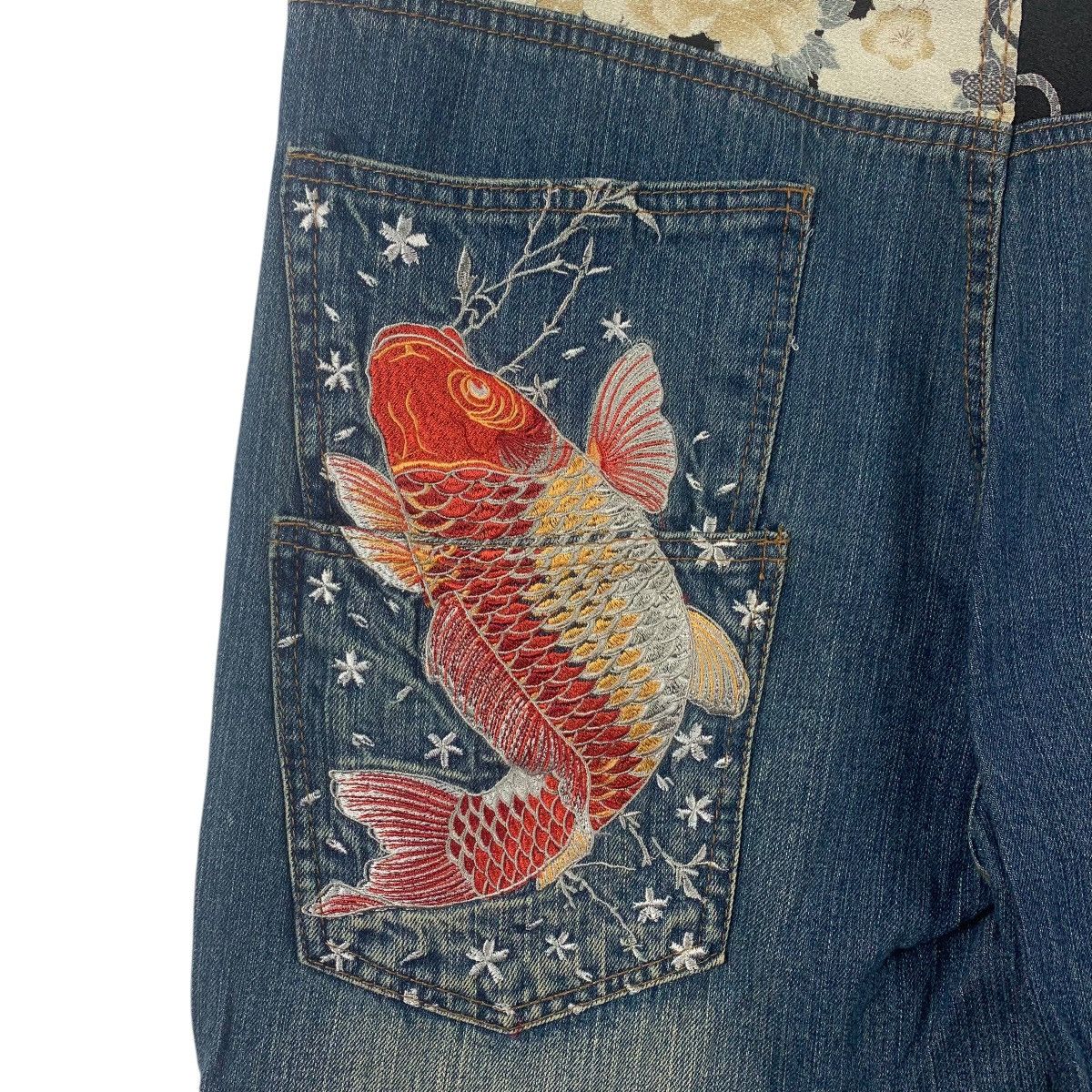 If Six Was Nine × Japanese Brand JAPANESEBRAND Sukajan japanese culture jeans Size US 34 / EU 50 - 17 Thumbnail