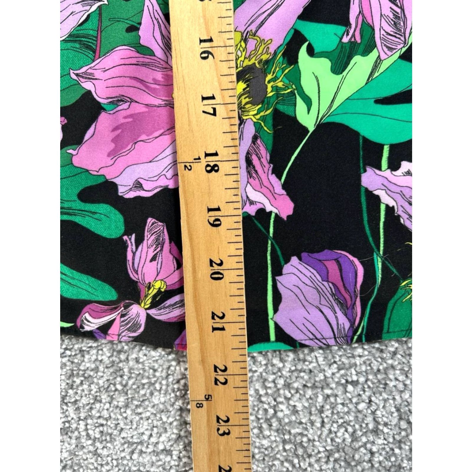 Express Express Blouse Top Womens Small Multicolor Stretch Floral Tie Front V Neck New Size S / US 4 / IT 40 - 7 Thumbnail