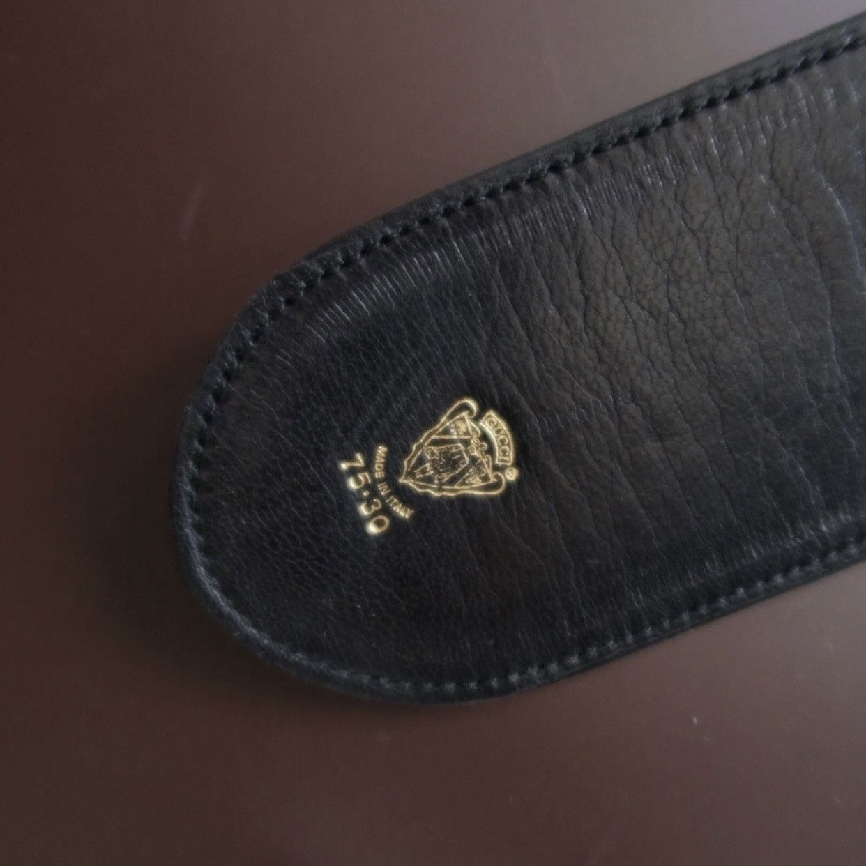 Gucci Vintage Gucci 80’s floral buckle wide leather waist belt Size ONE SIZE - 5 Thumbnail
