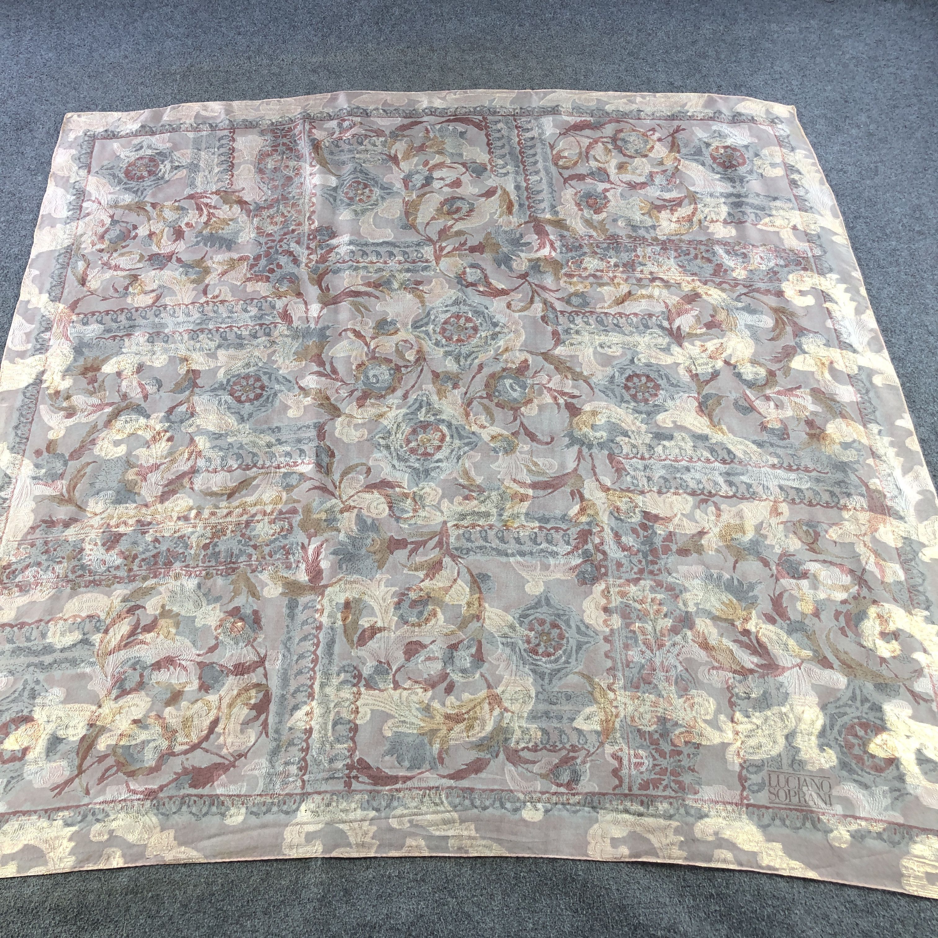 Japanese Brand Luciano Soprani Luxury Silk Scarf M1130 Size ONE SIZE - 2 Thumbnail