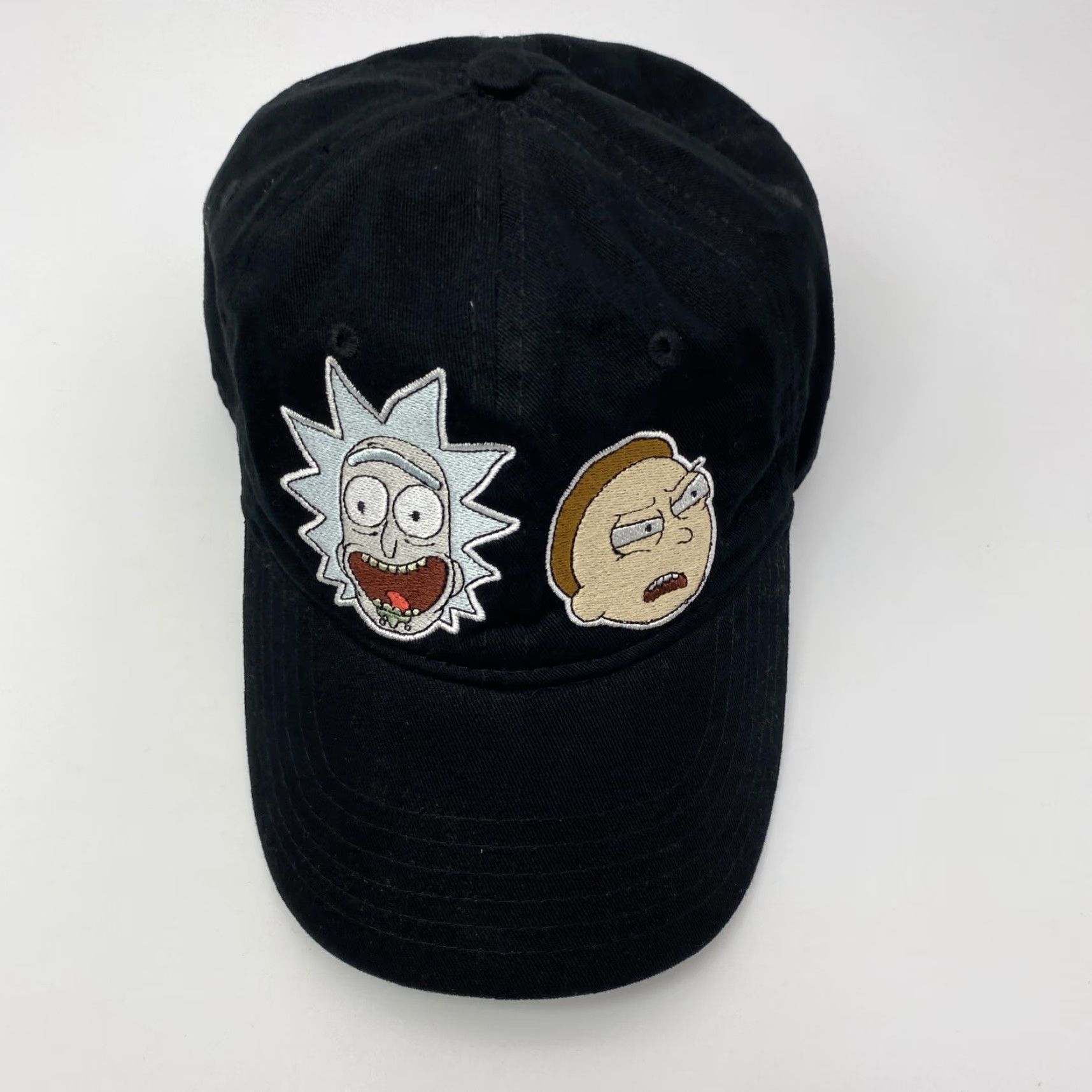 Vintage Rick and Morty Black Embroidered Strapback Hat Adult One Size Cartoon Nice Size ONE SIZE - 2 Thumbnail