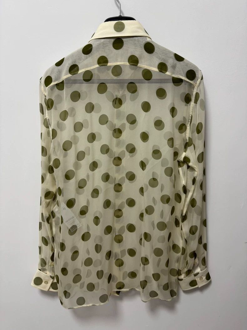 Yves Saint Laurent Saint Laurent Polka Dot Silk Shirt-2508 Size US M / EU 48-50 / 2 - 2 Thumbnail