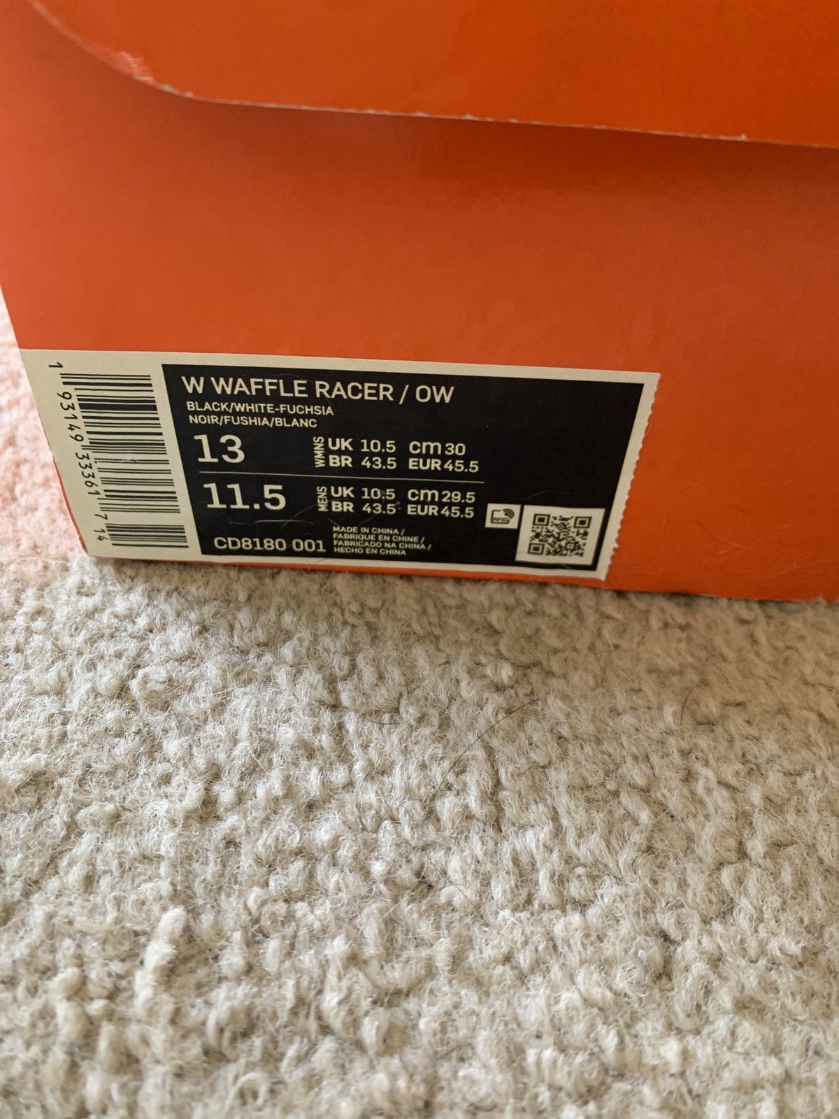Nike × Off-White Waffle Racer Size US 11.5 / EU 44-45 - 11 Thumbnail